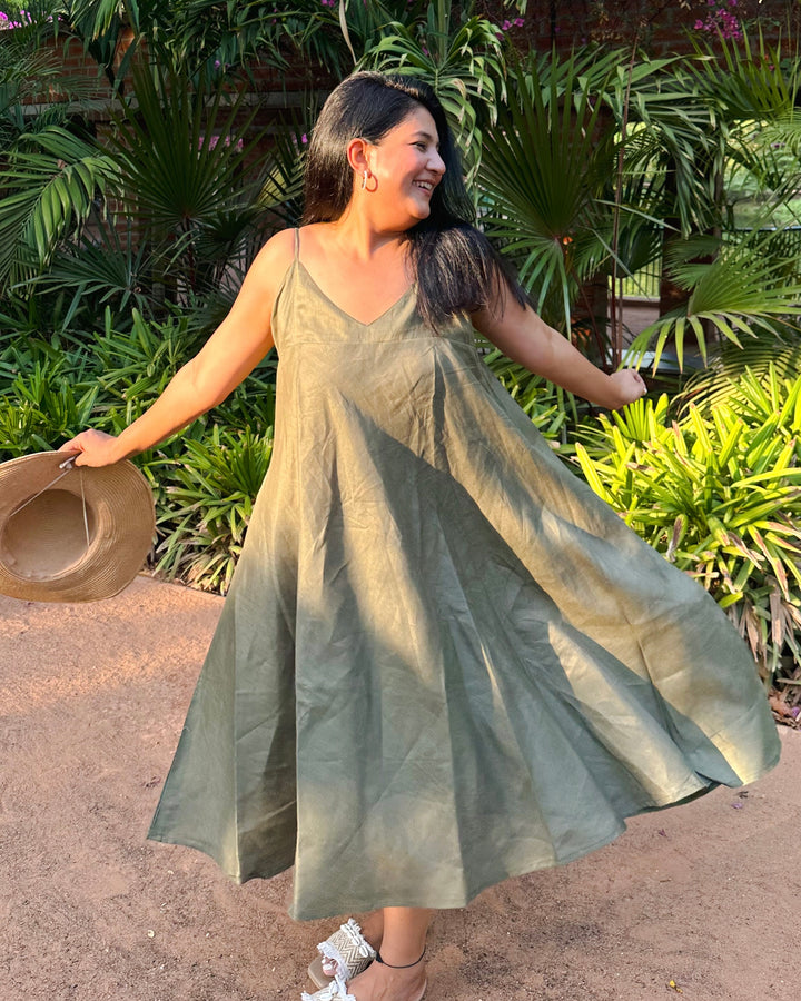 Olive Garden - Linen Dress