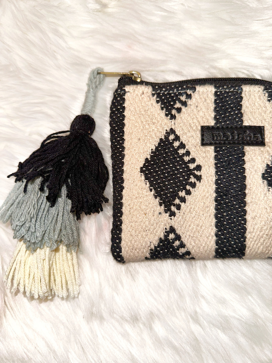 Monochrome Charm Mini Pouch