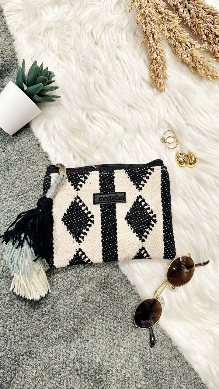 Monochrome Charm Mini Pouch