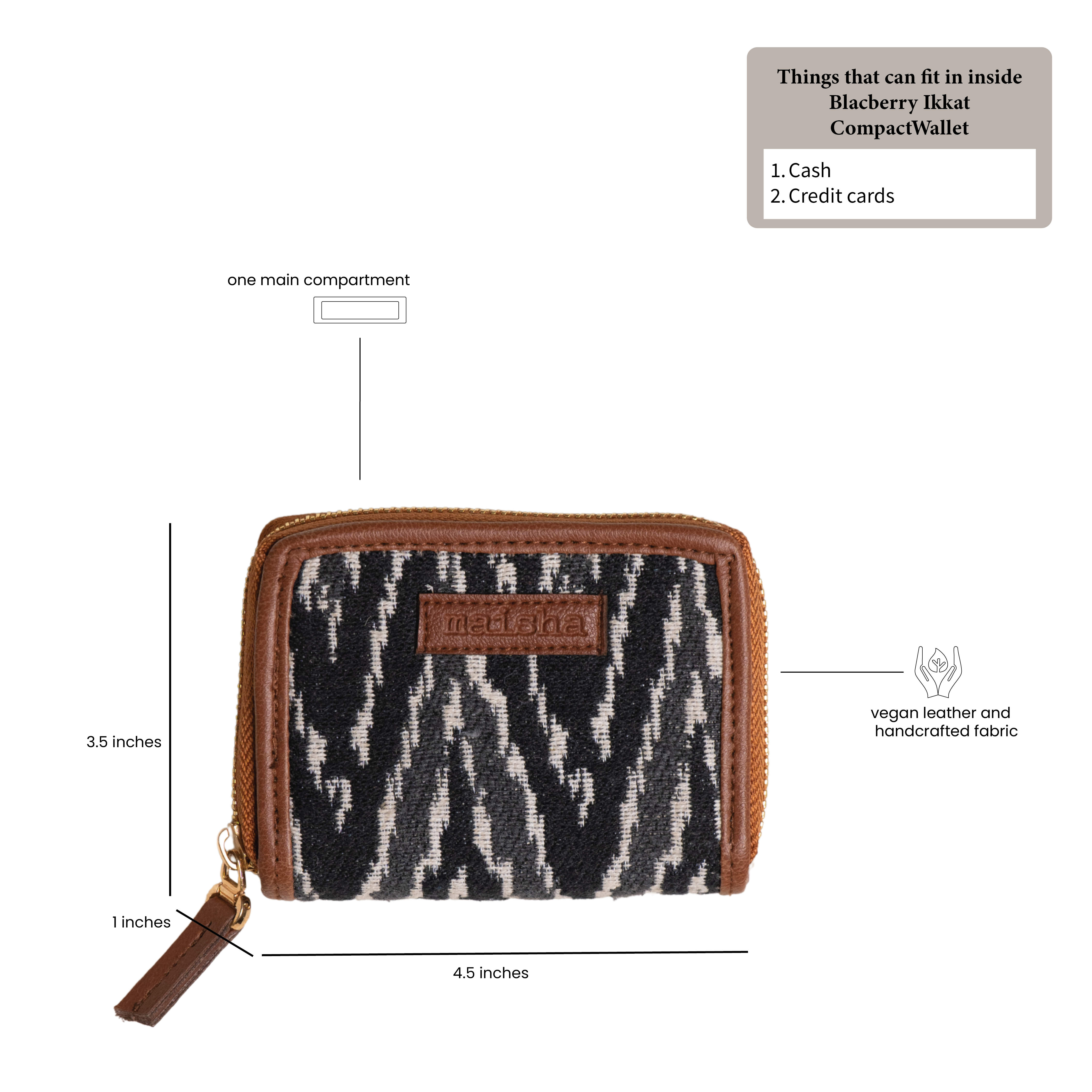 Blackberry Ikkat Compact Wallet