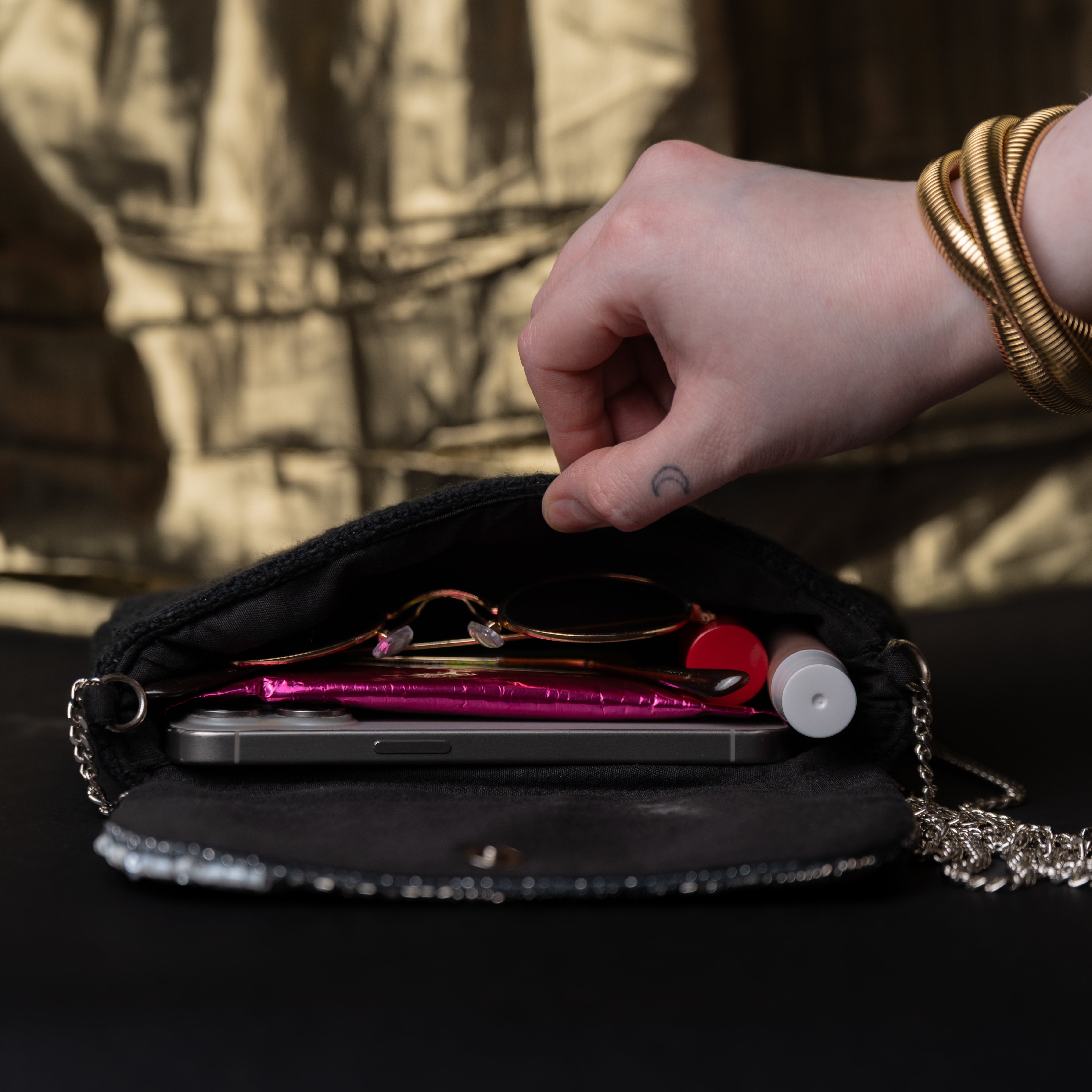 Midnight Moon Festive Sling Bag