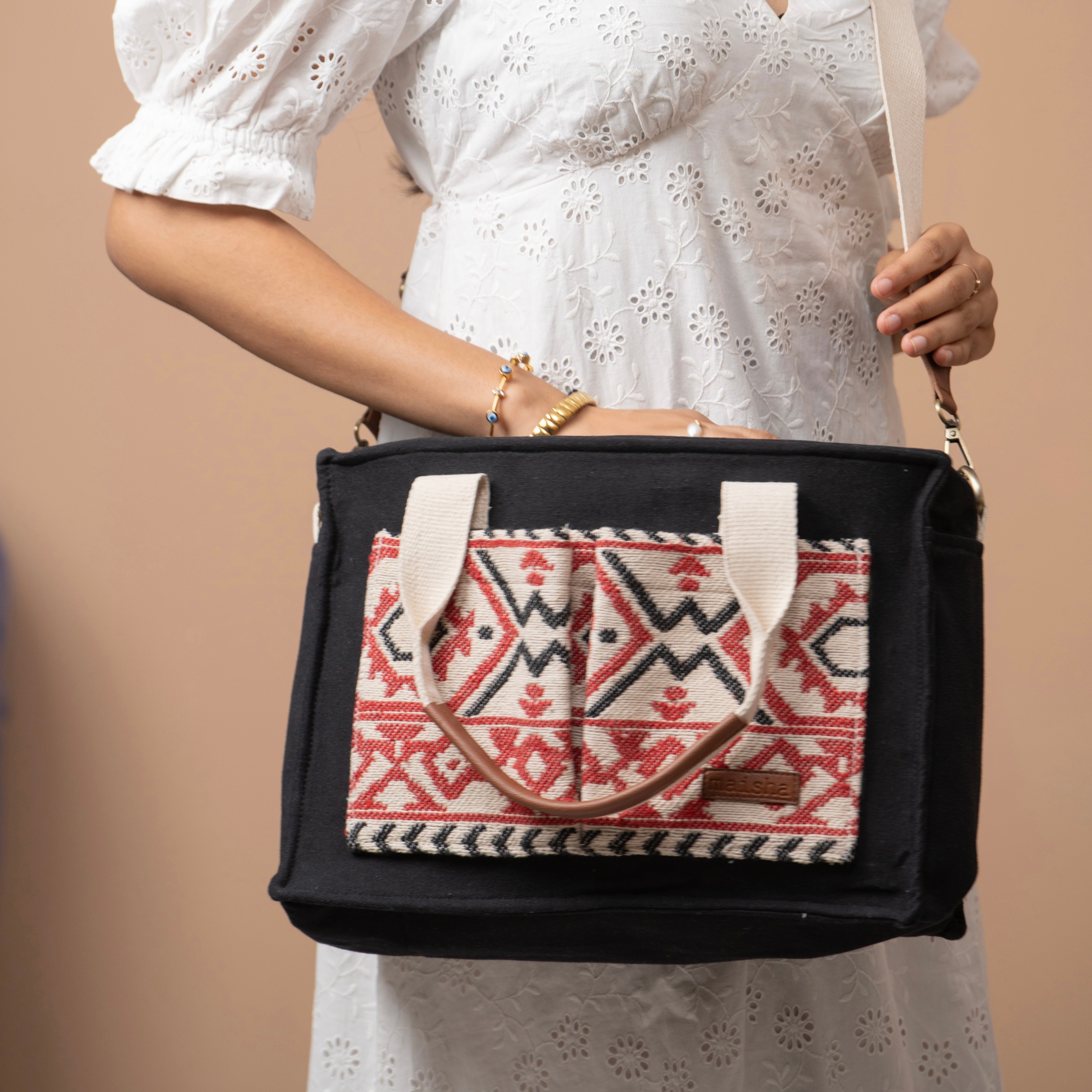 Crimson Charm Canvas Tote Bag