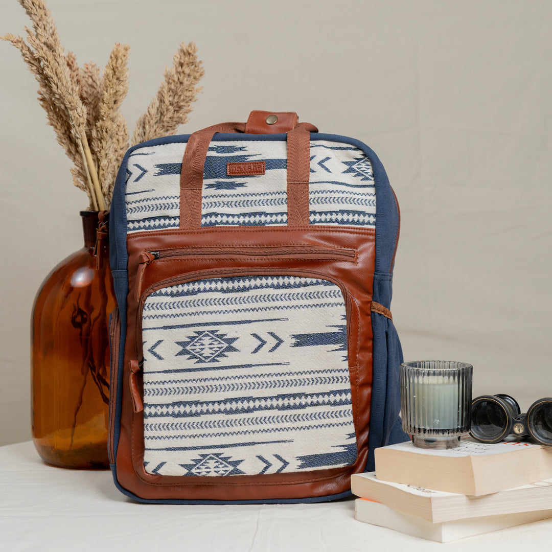 Adventurous Blue Traveller's Backpack Bag
