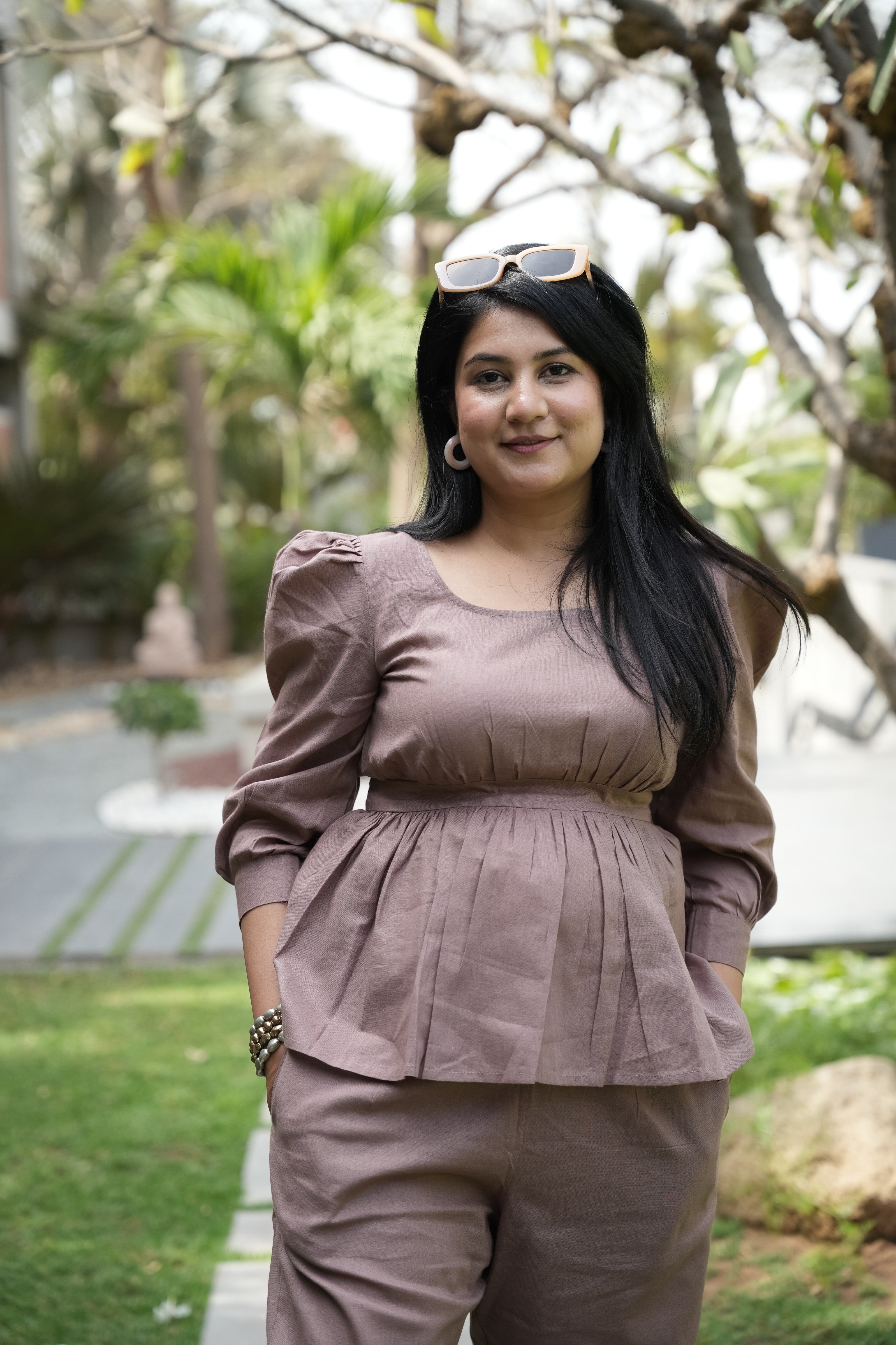 Mauve Sun-washed Co-ord Set