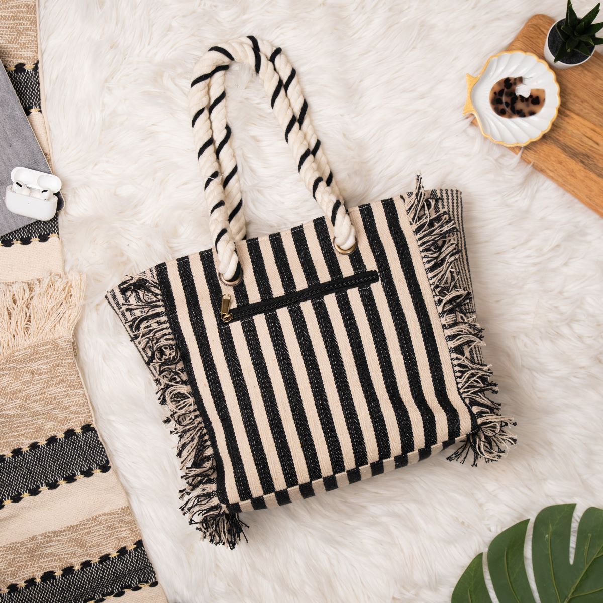Salt & Stripe Beach Tote Bag
