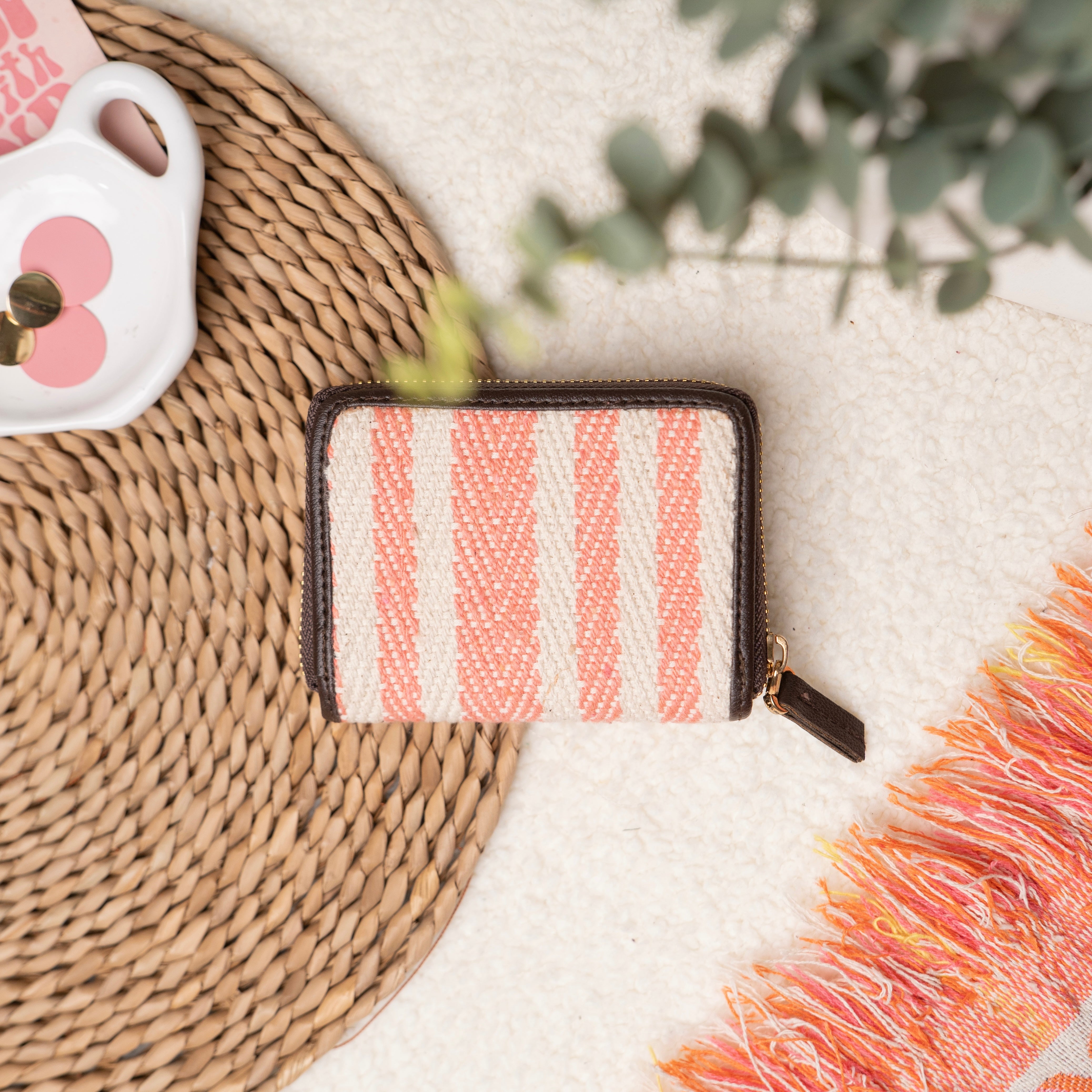 Striped Sorbet Compact Wallet
