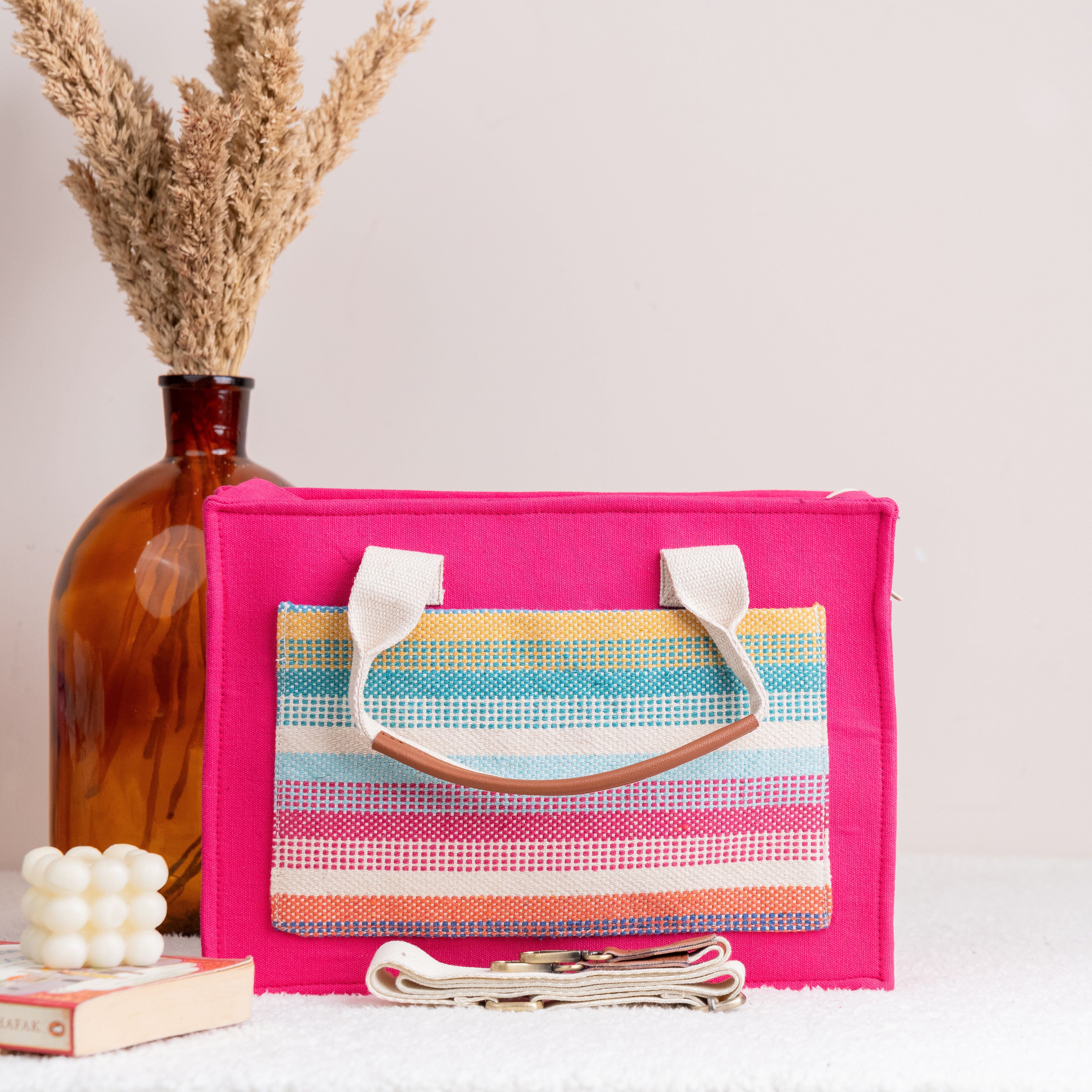 Colourful Remix Canvas Tote Bag