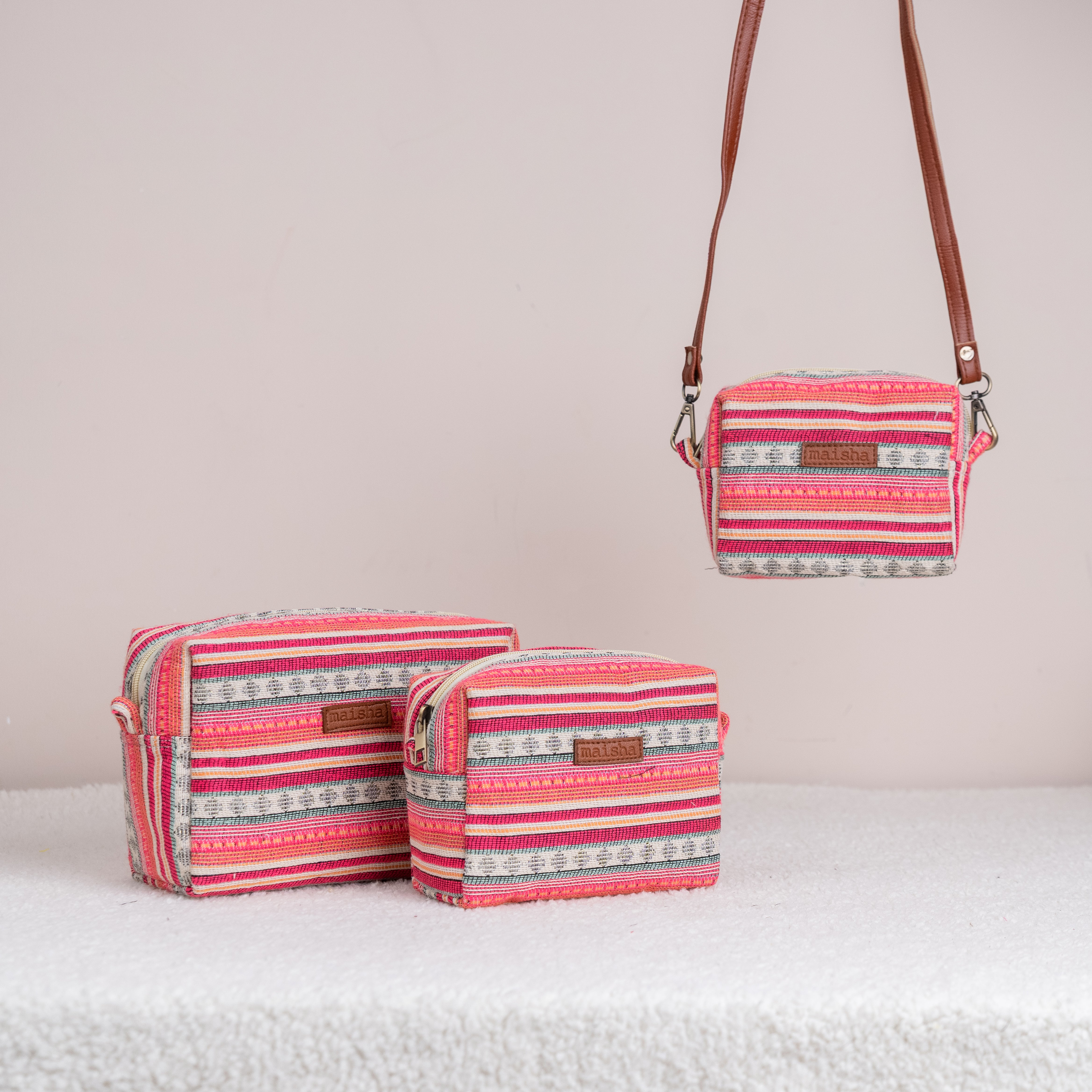 Boho Blush Essential Pouch (Set of 3)