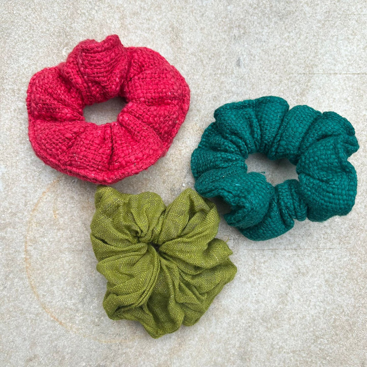 Berry Leaf Scrunchie Combo