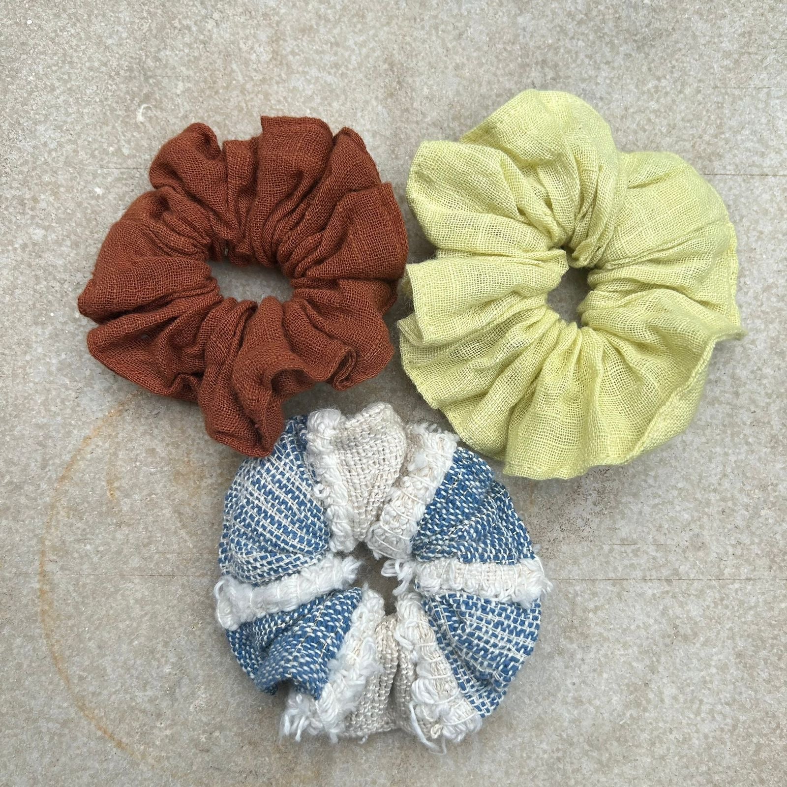 Earth Tones Scrunchie Combo