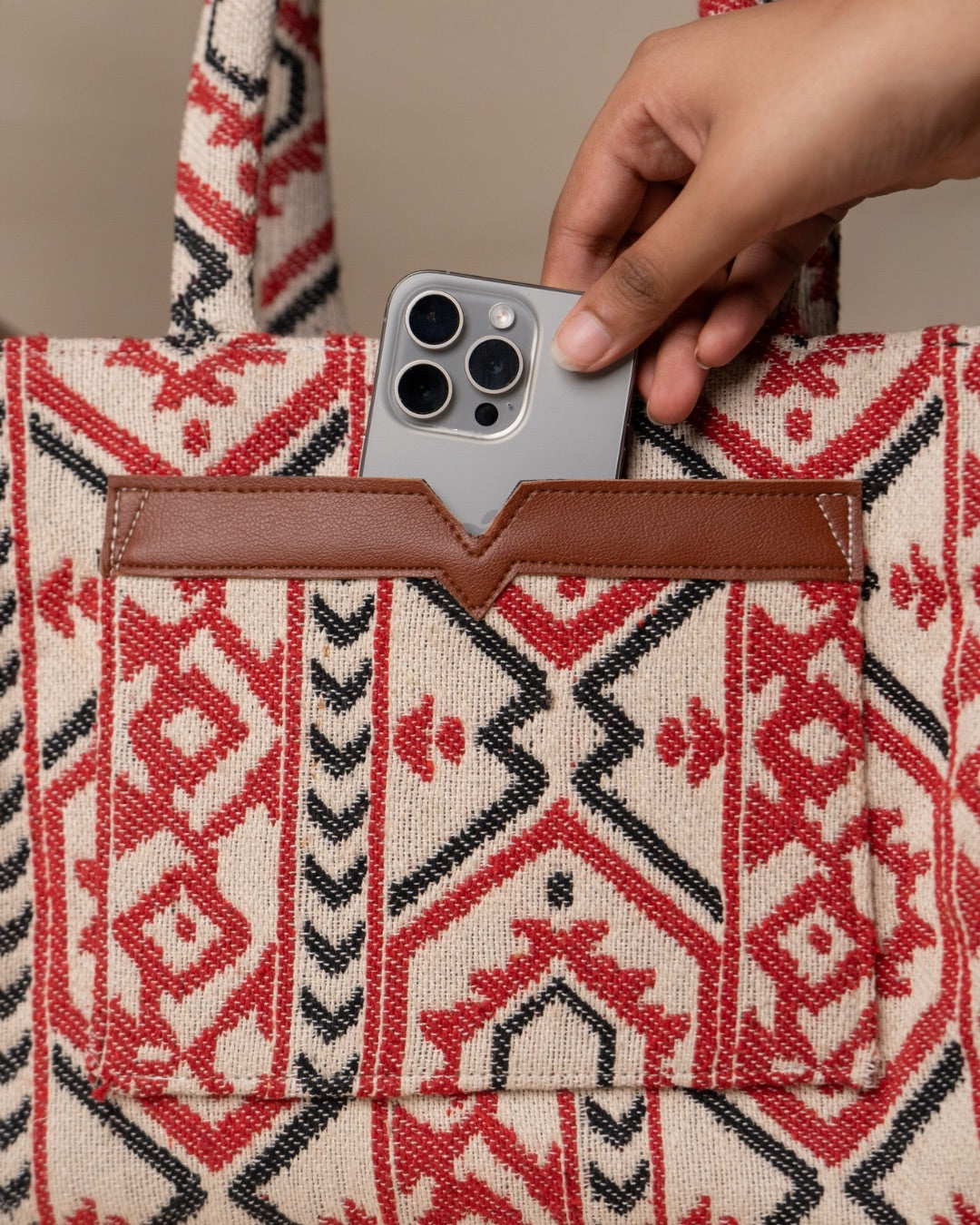 Crimson Charm Box Bag (MEDIUM)