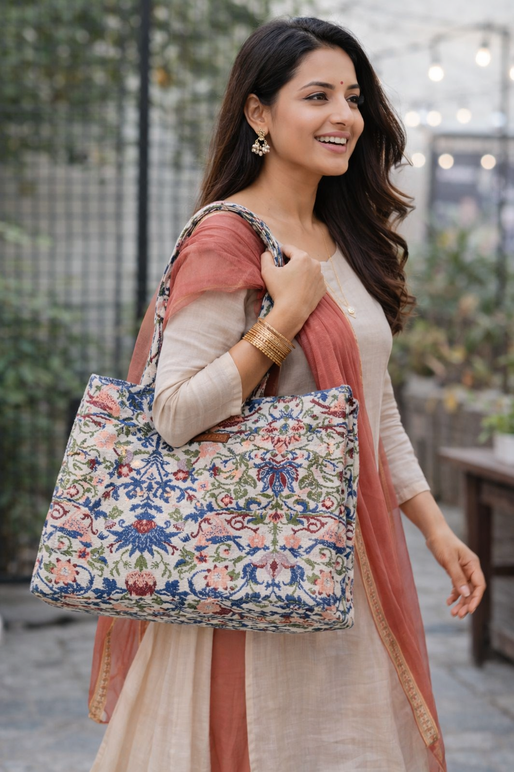 Sundown Bloom  Large Box Bag (LARGE)