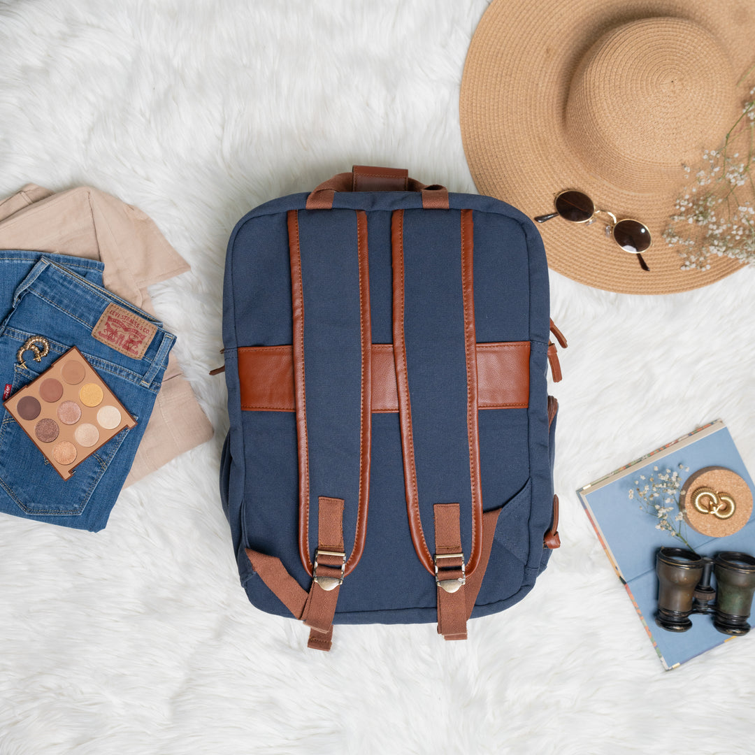 Adventurous Blue Traveller's Backpack Bag