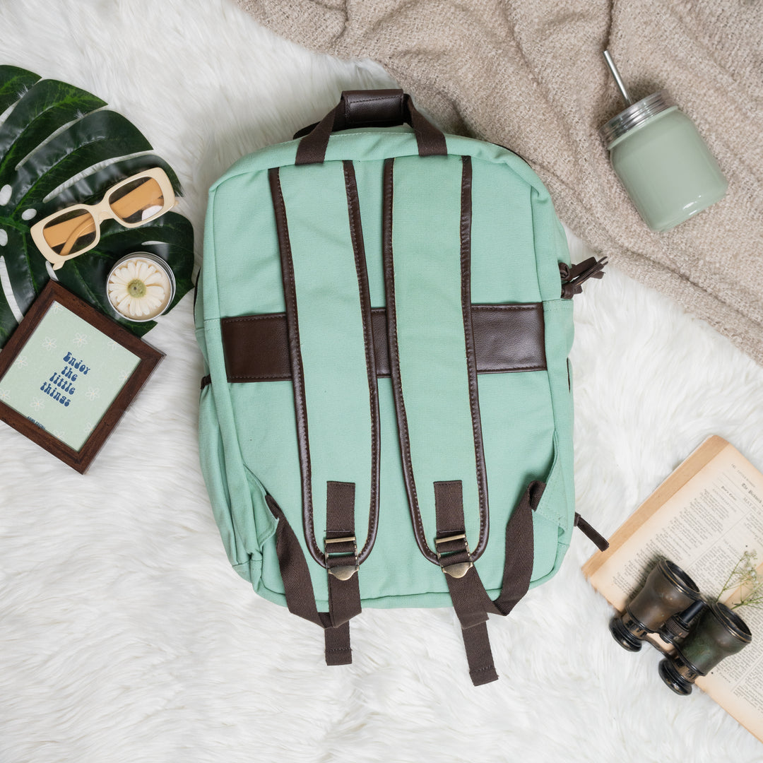 Teal Wave Traveller's Backpack Bag