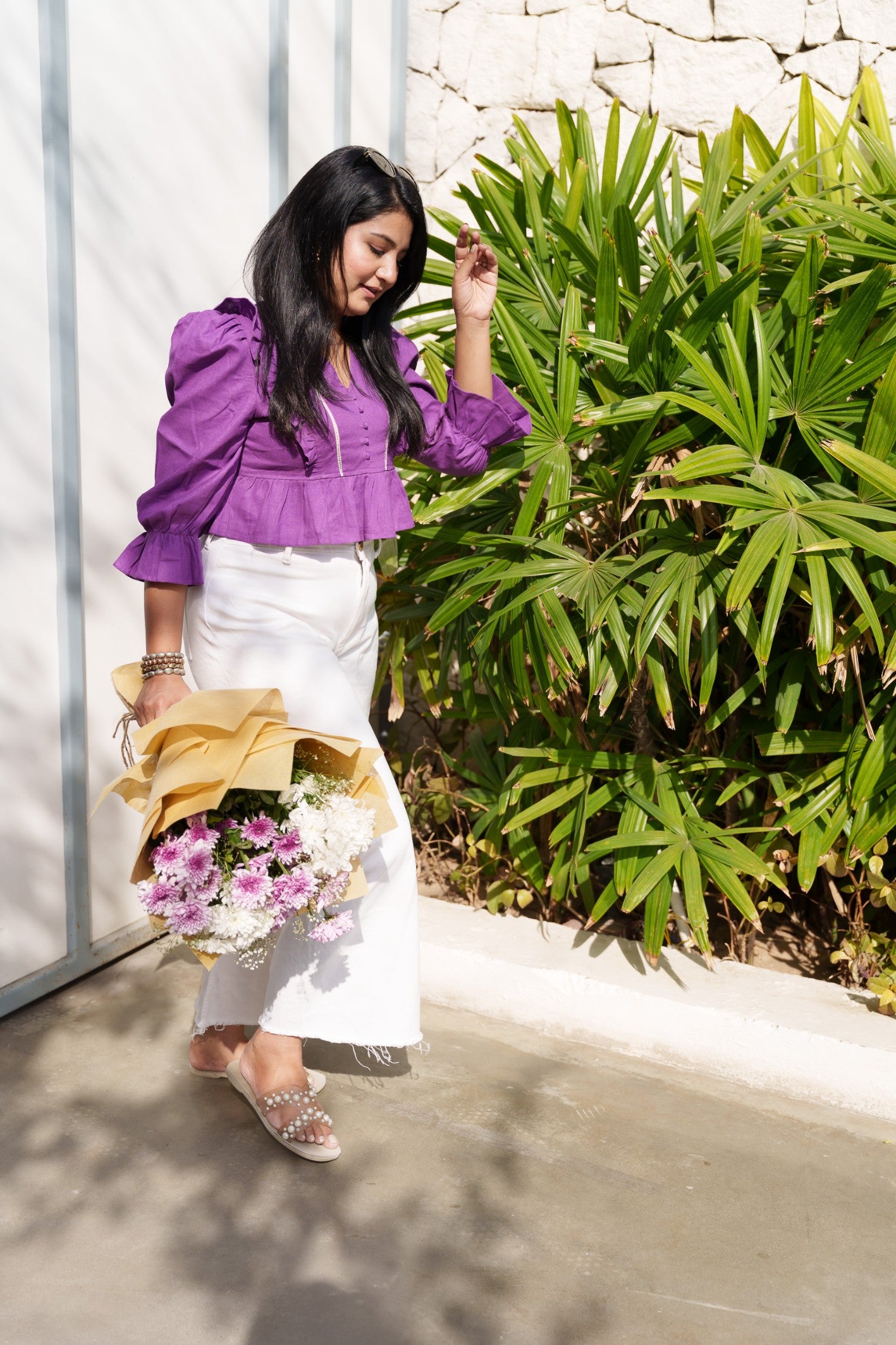 Purple Lace & Grace Top
