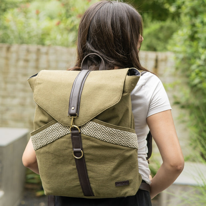 Foresty Green Unisex Backpack Bag