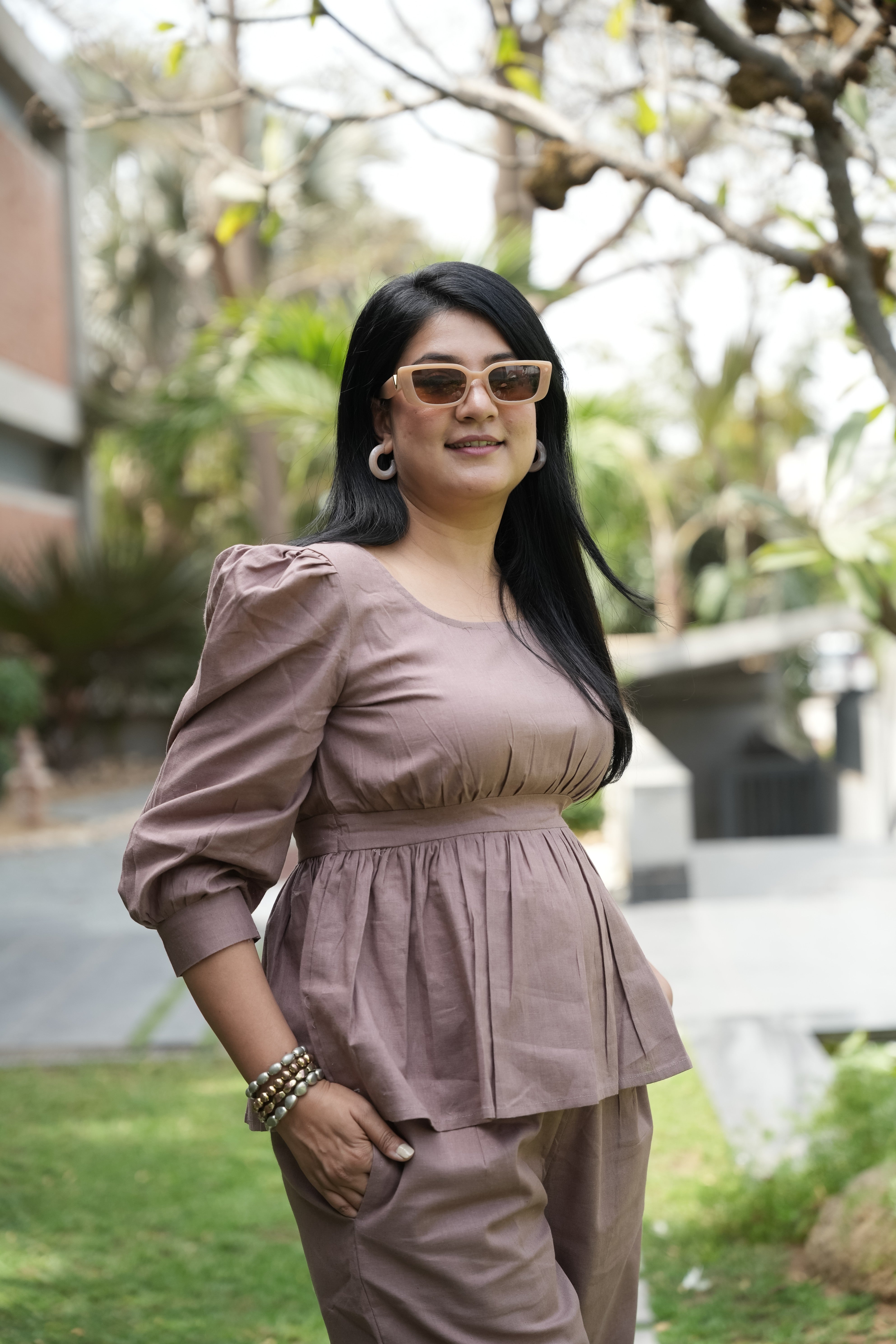 Mauve Sun-washed Co-ord Set