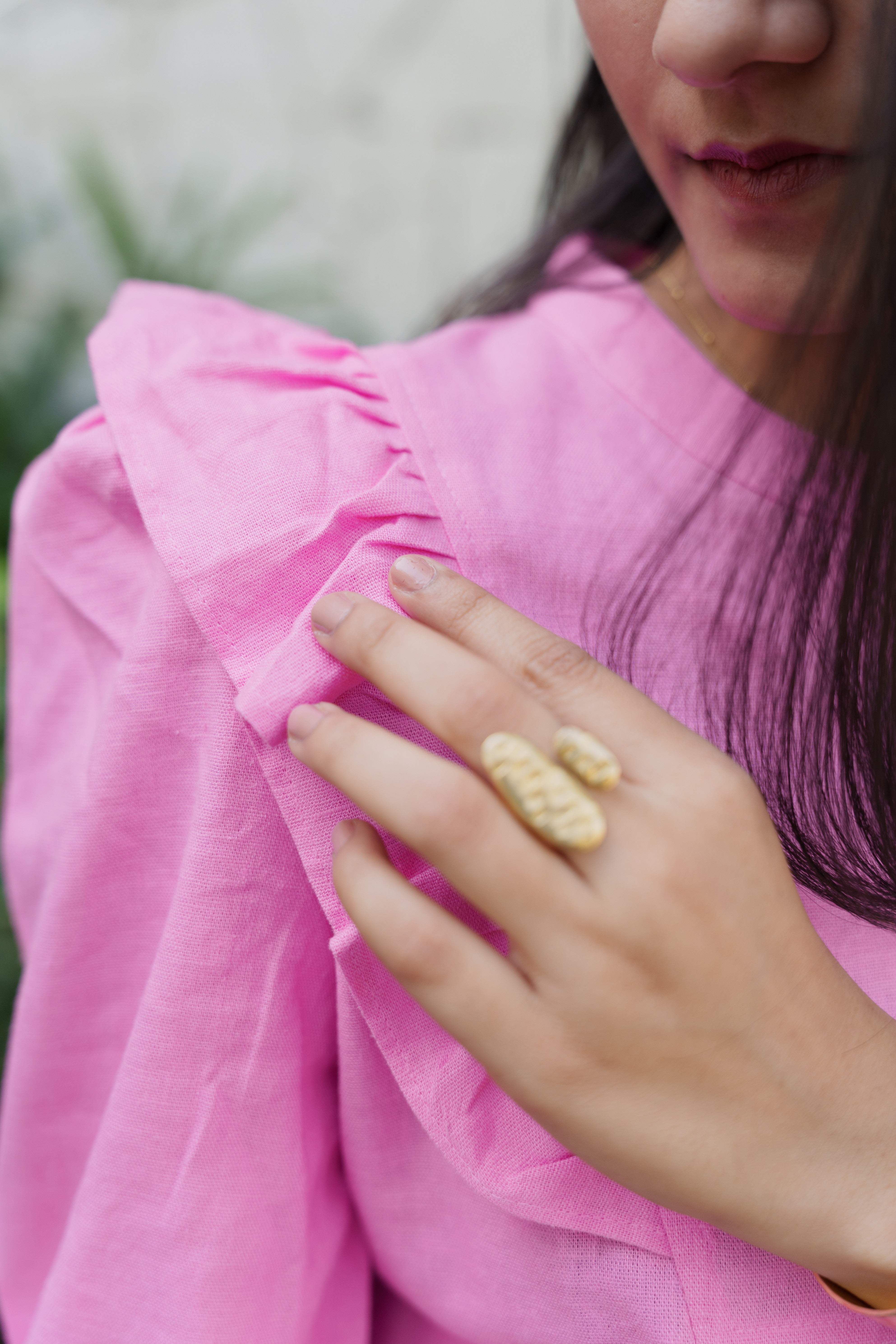 Pink Whimsy Waves Top