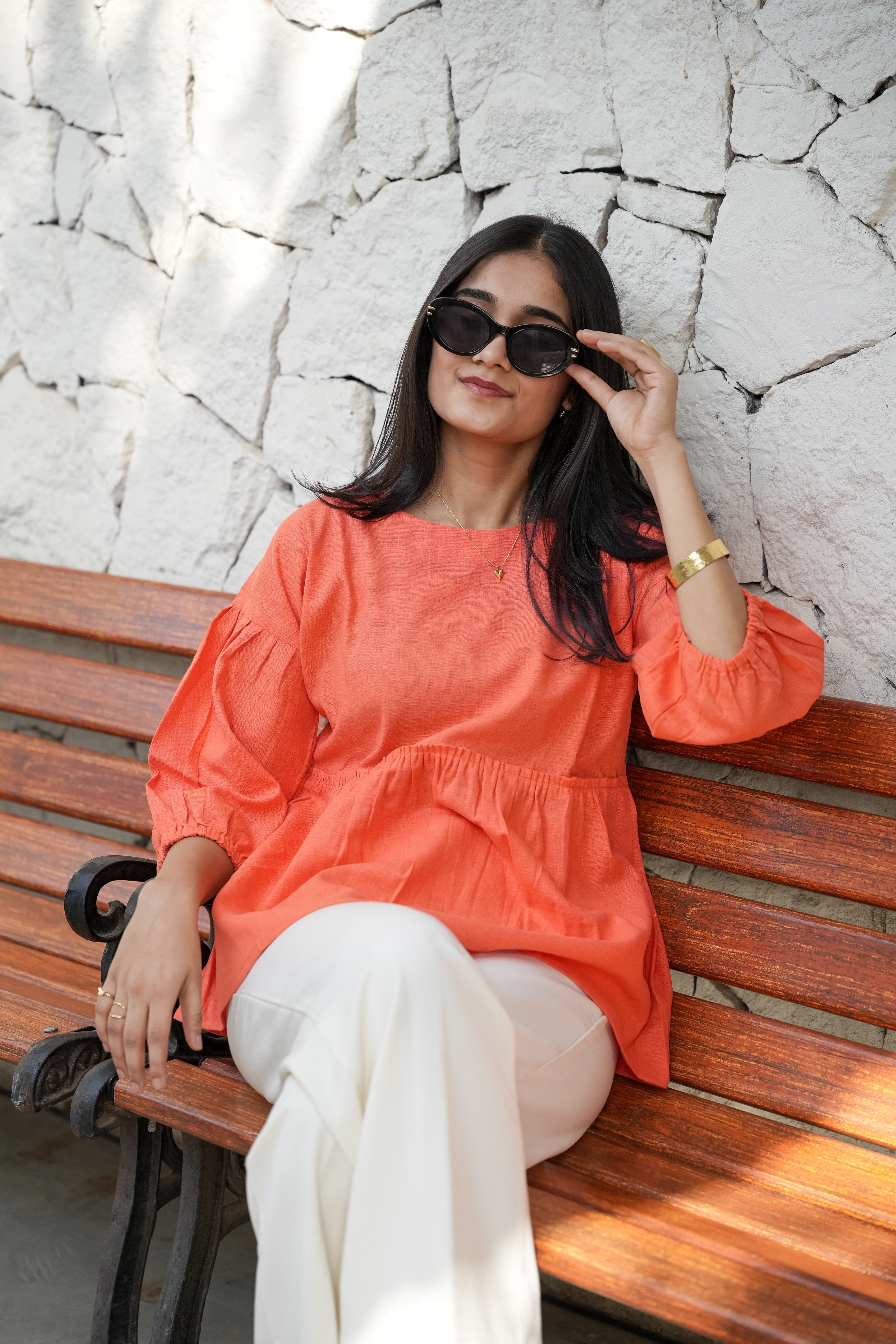 Saffron Serenity Top