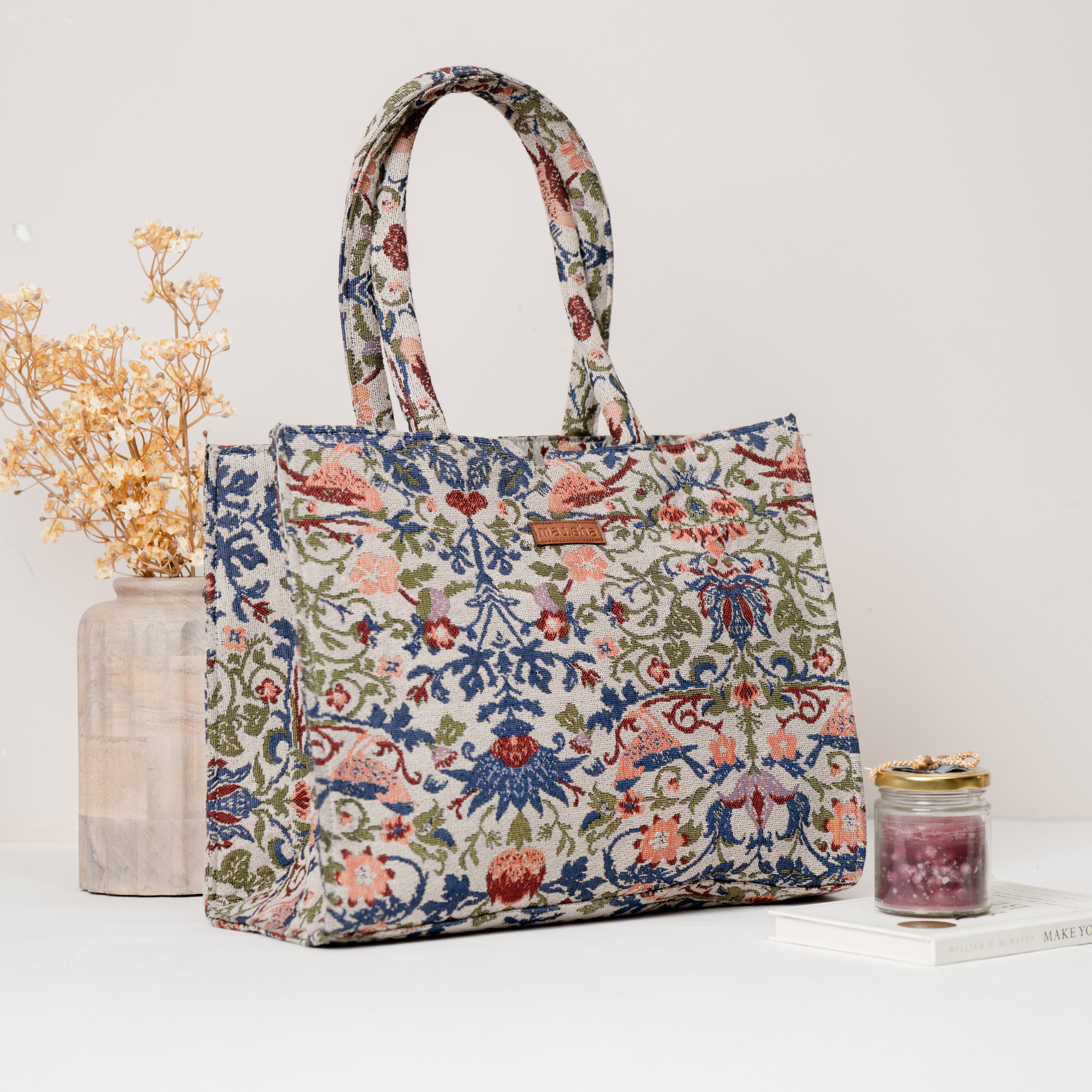 Sundown Bloom  Large Box Bag (LARGE)