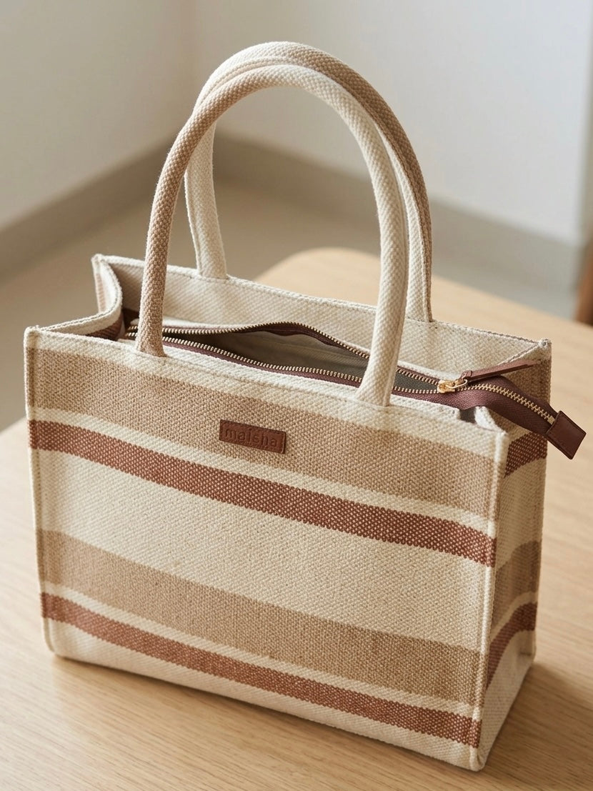 Vintage Brown Box Bag (LARGE)