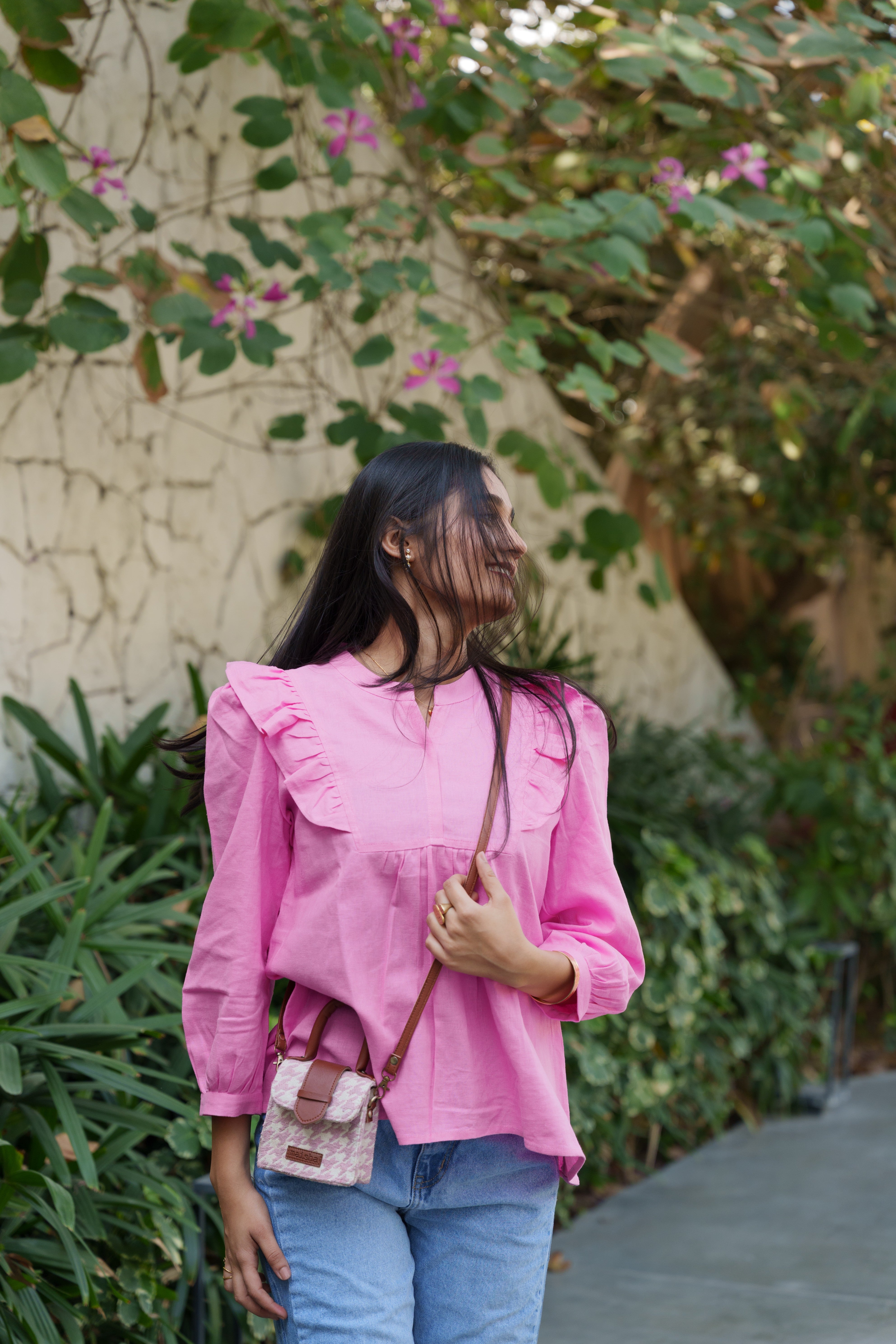 Pink Whimsy Waves Top