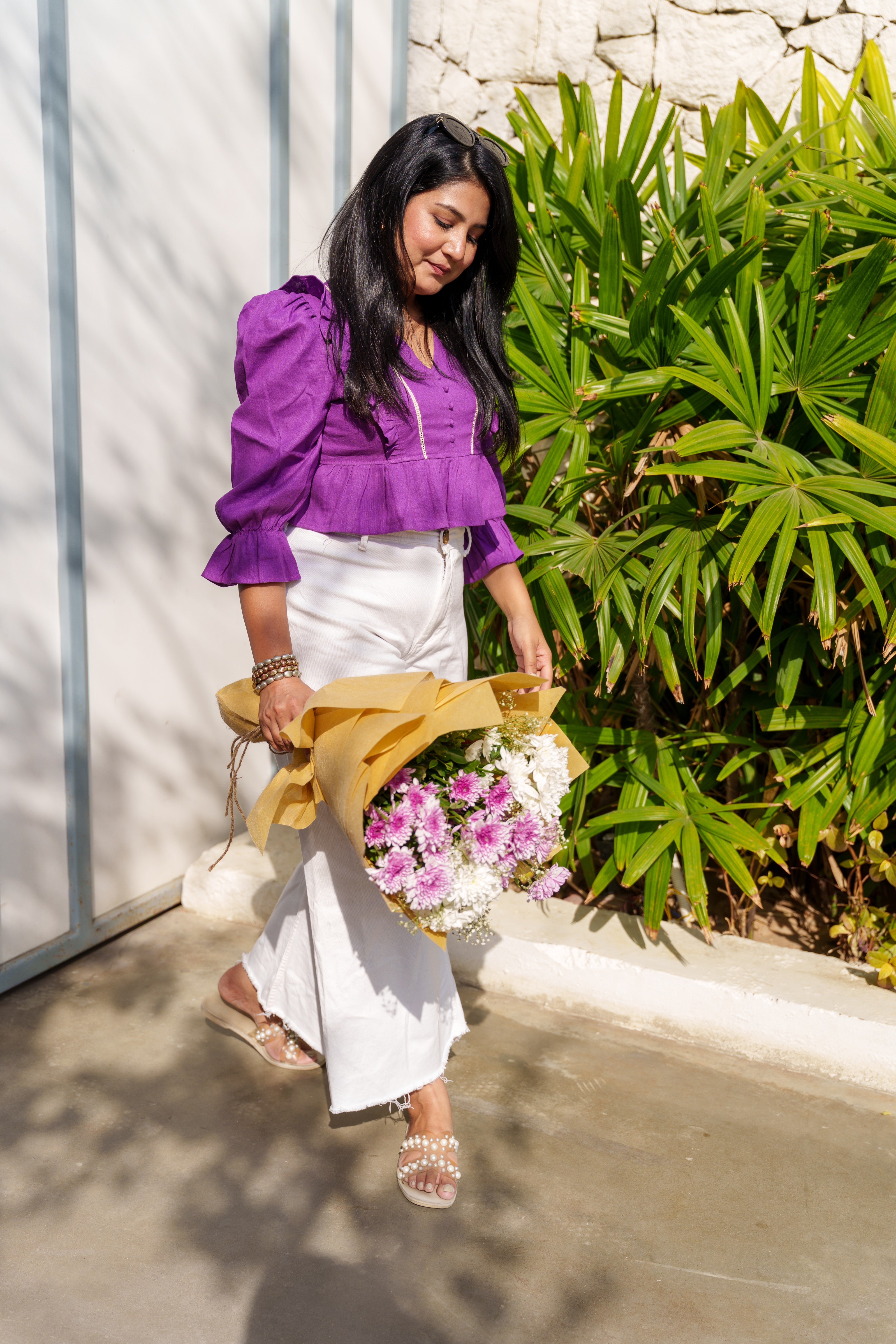 Purple Lace & Grace Top