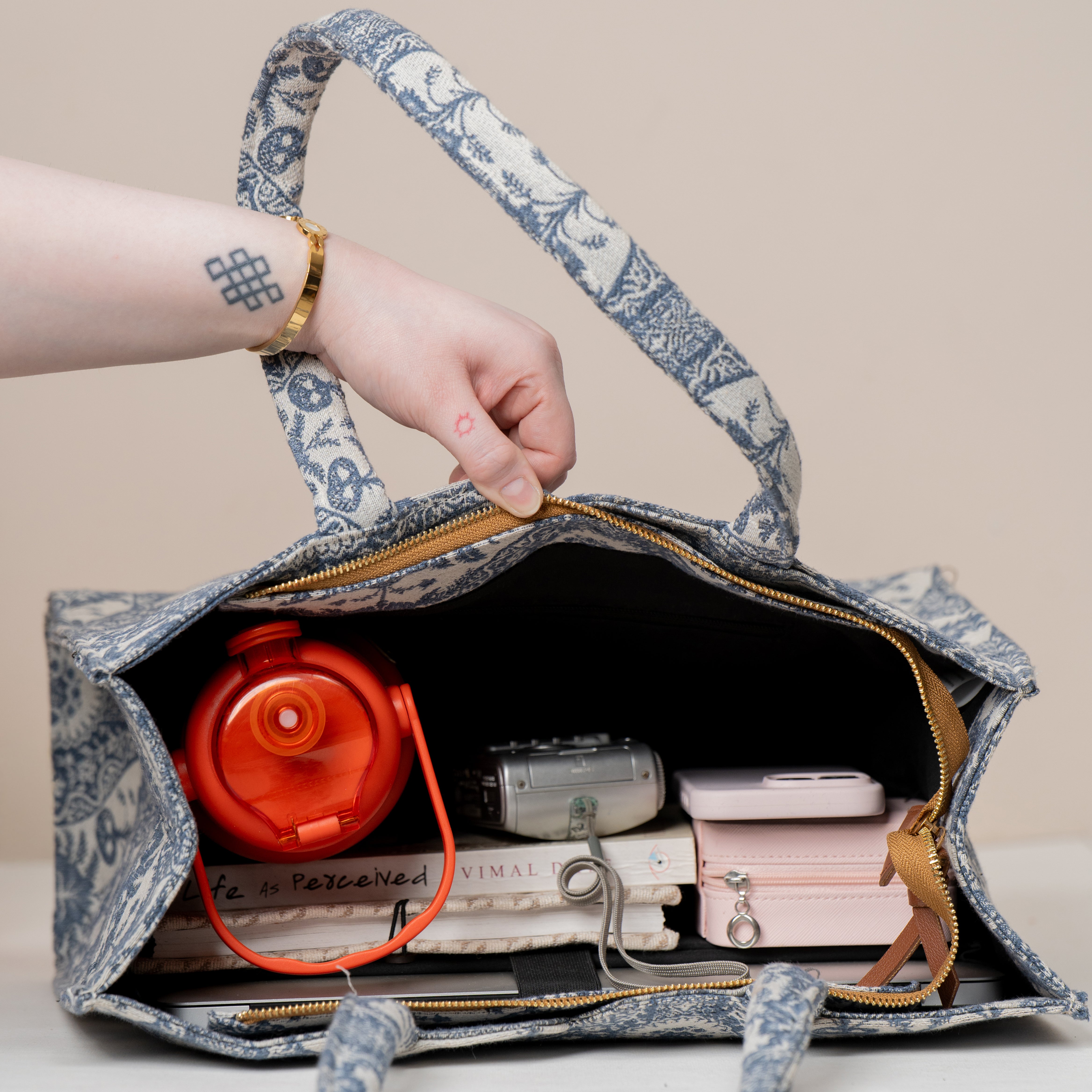 Blue Mirage Large Box Bag (LARGE)