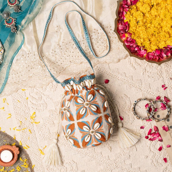 Kesari Phool Potli Bag