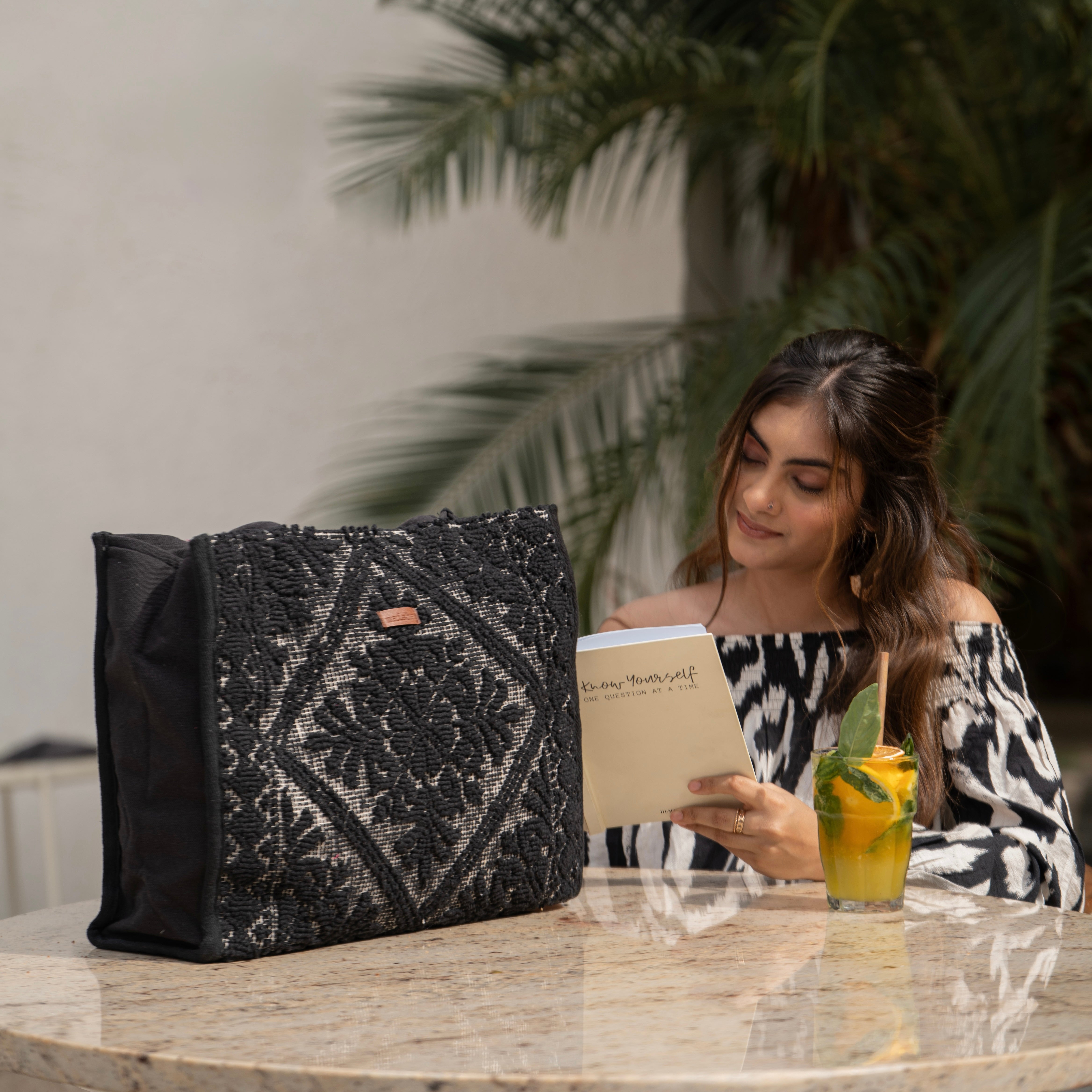 Midnight Bloom Tote Bag