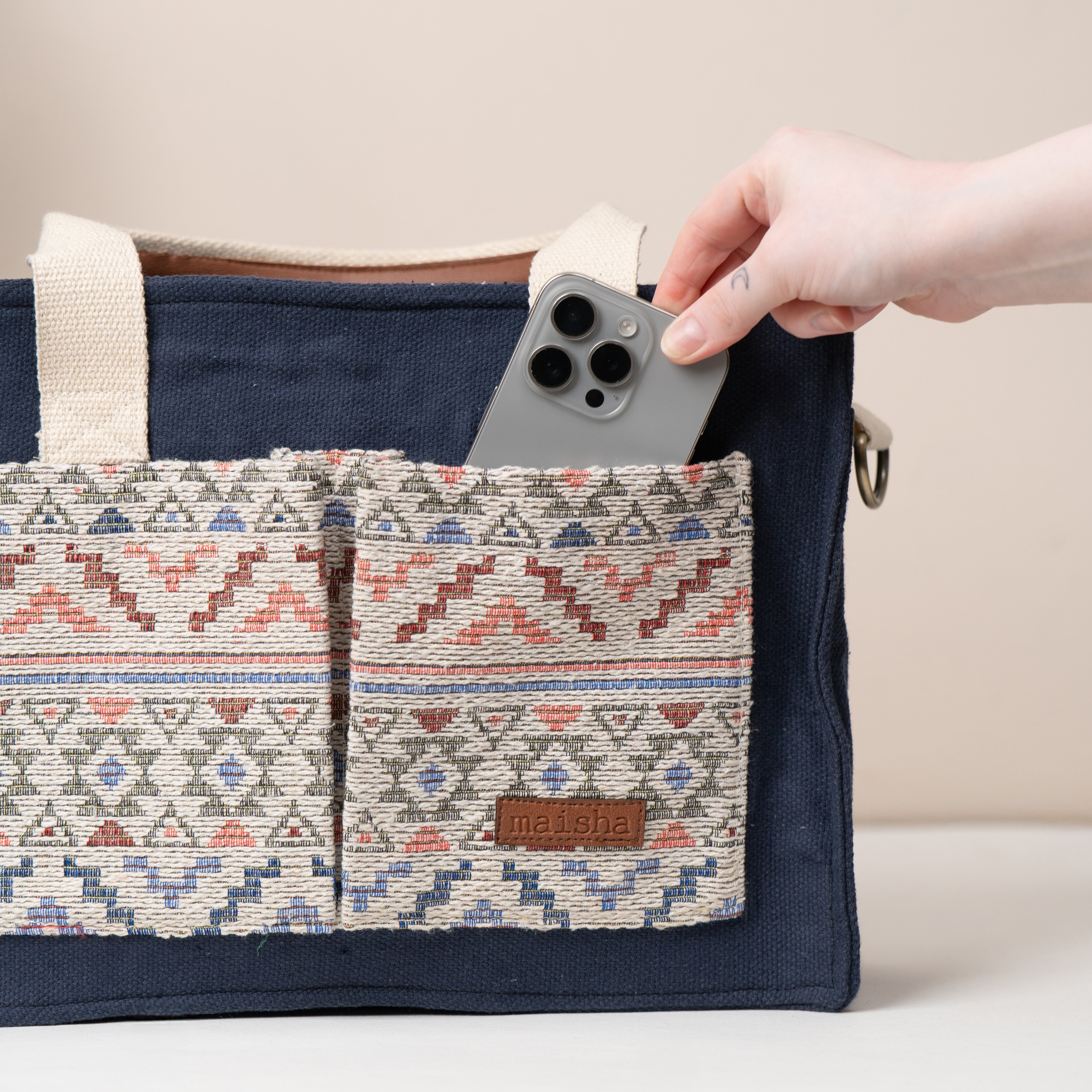 Ice Burst Canvas Tote Bag