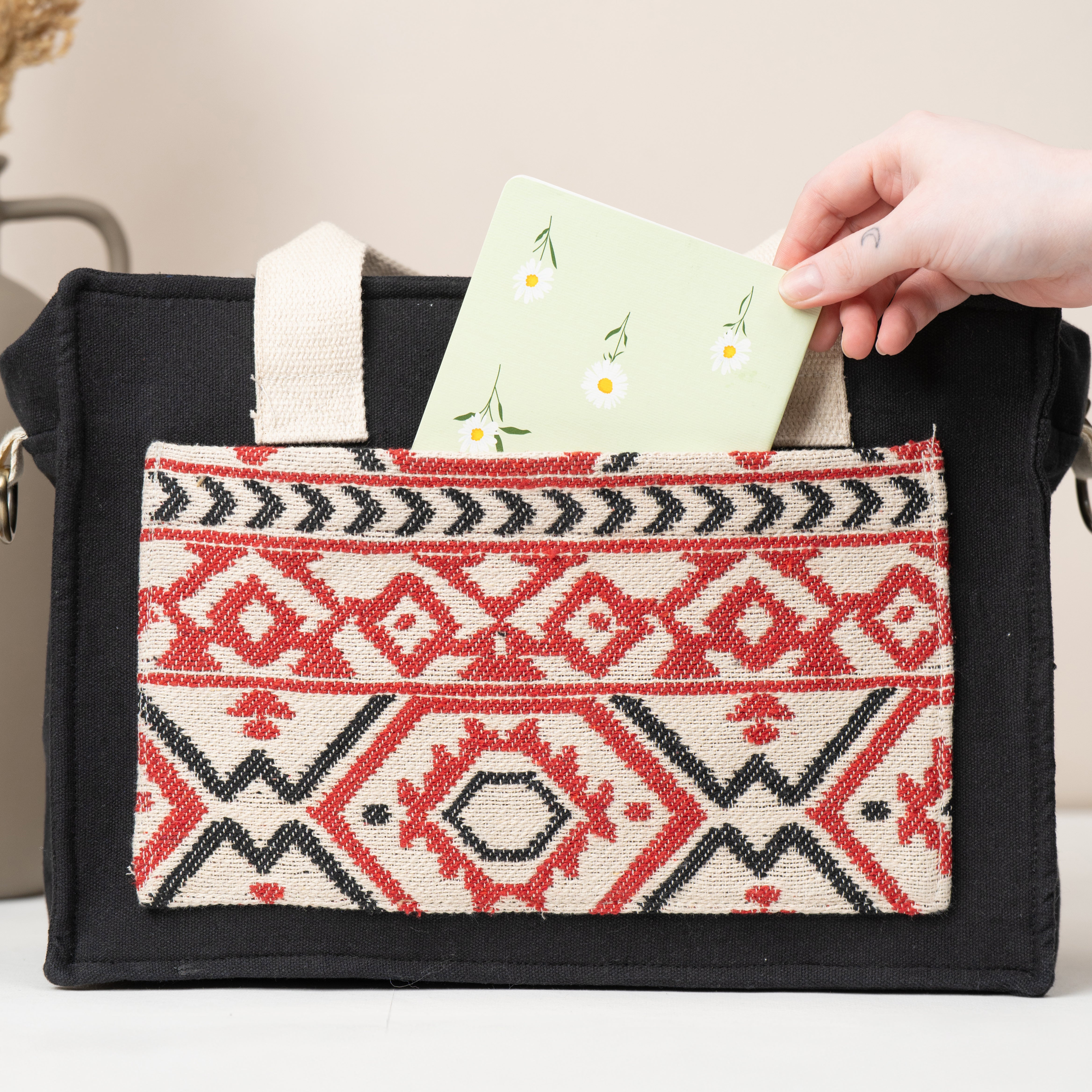 Crimson Charm Canvas Tote Bag