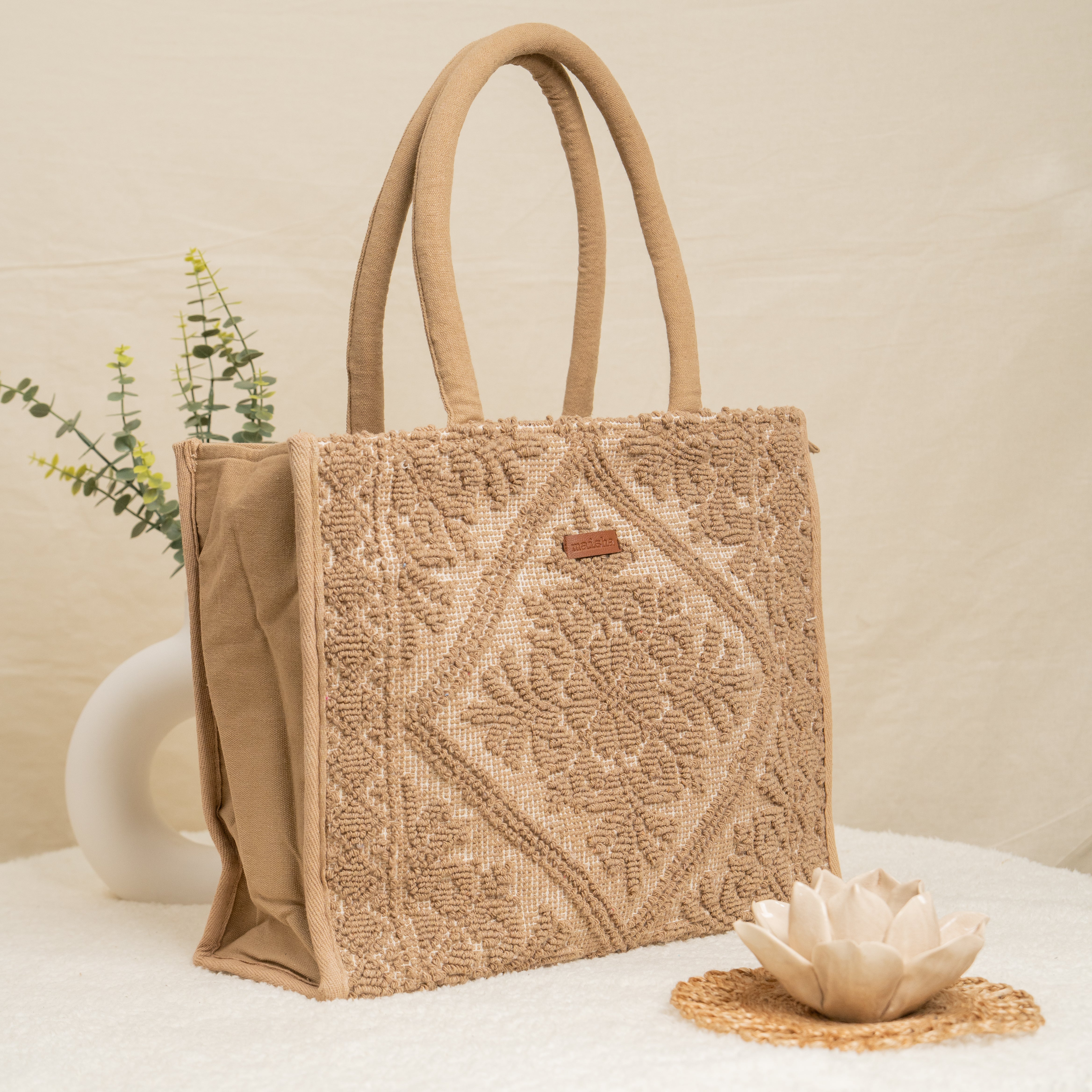 Beige Biscotti Tote Bag