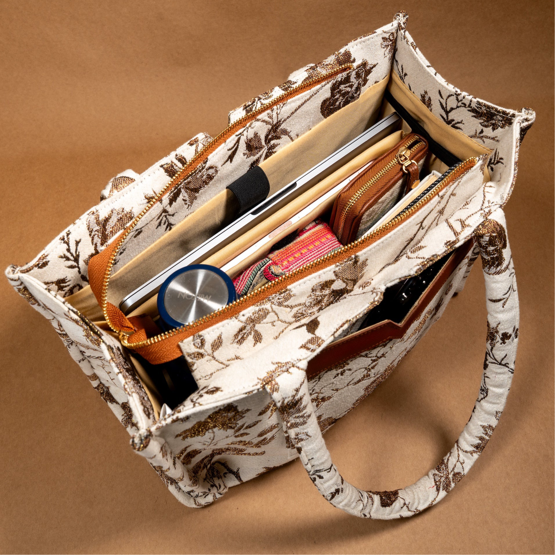 Golden Bloom Box Bag (Large)