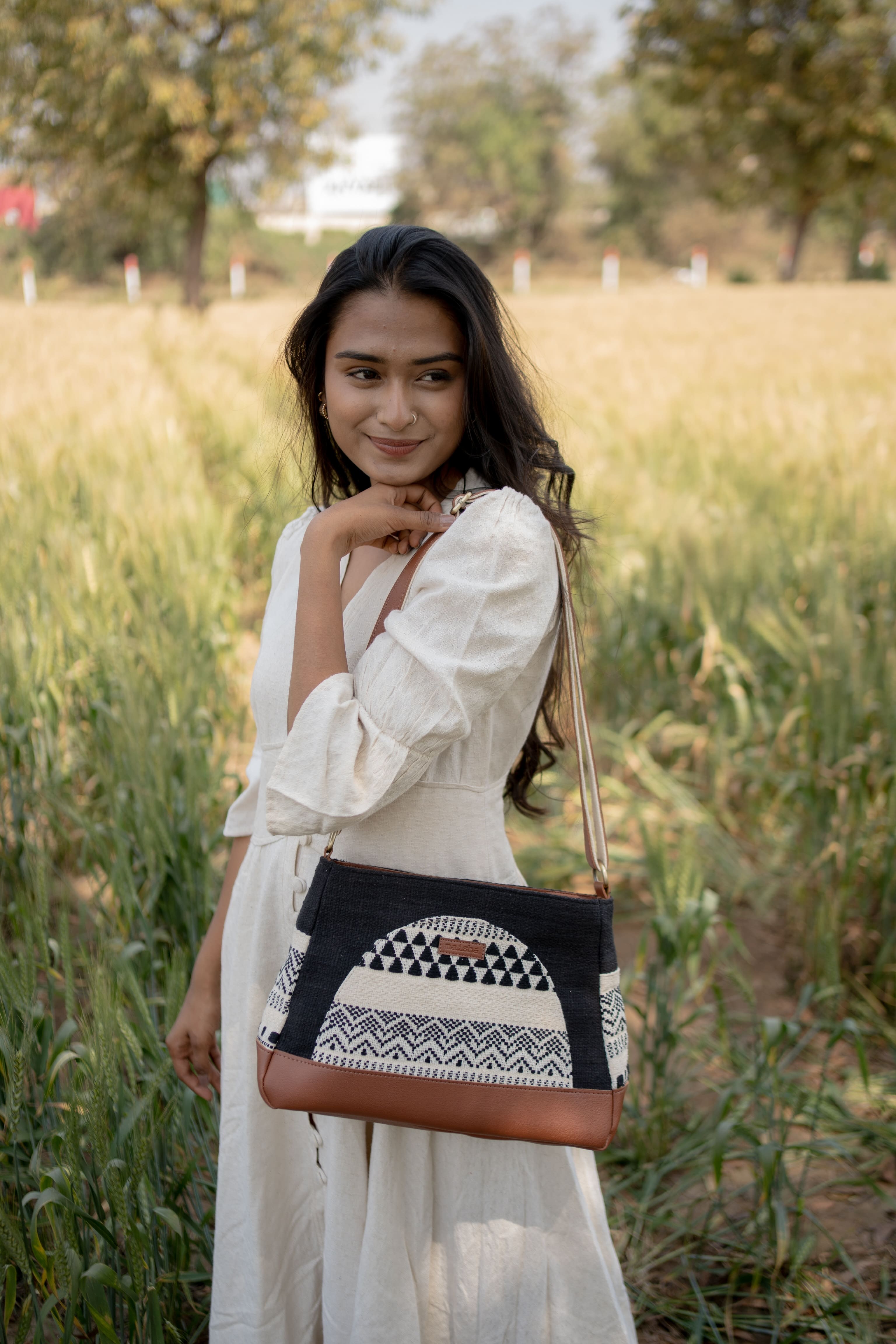 Chirpy Charcoal Not So Little Sling Bag