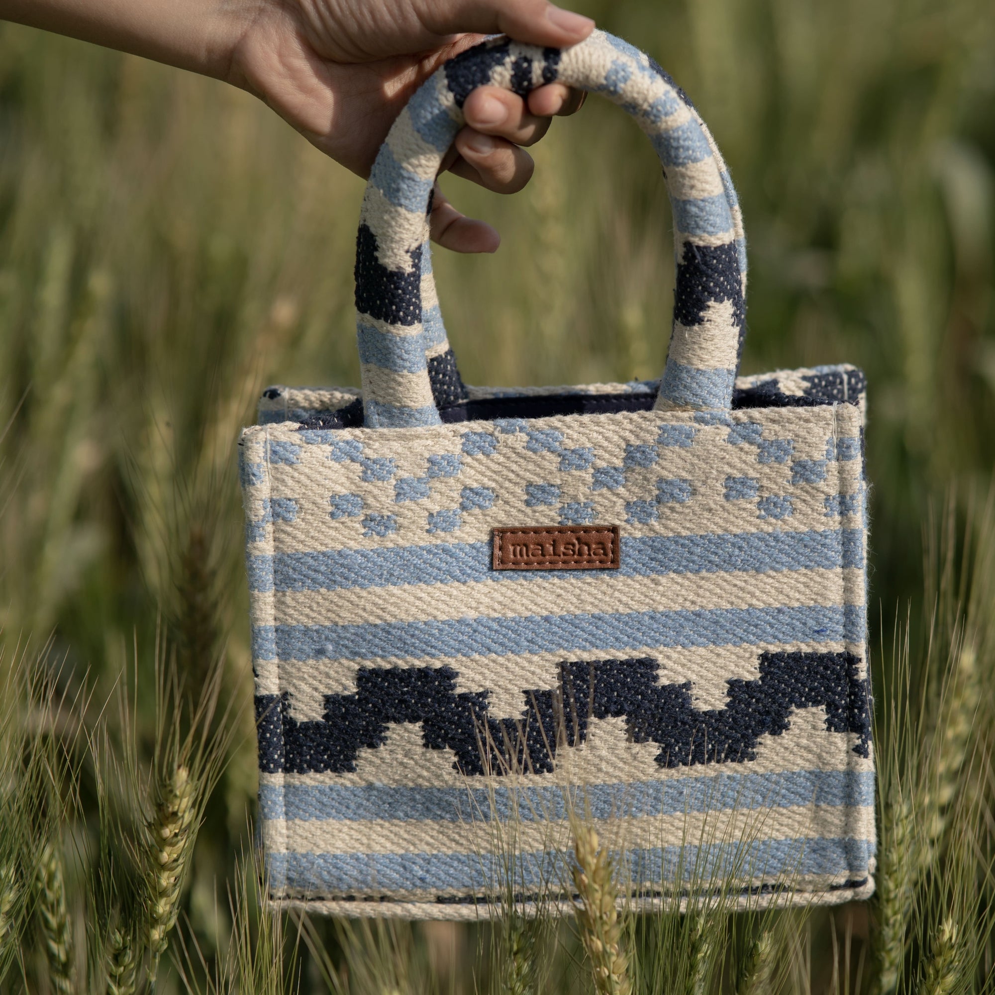Indigo Blues Box Bag (SMALL)