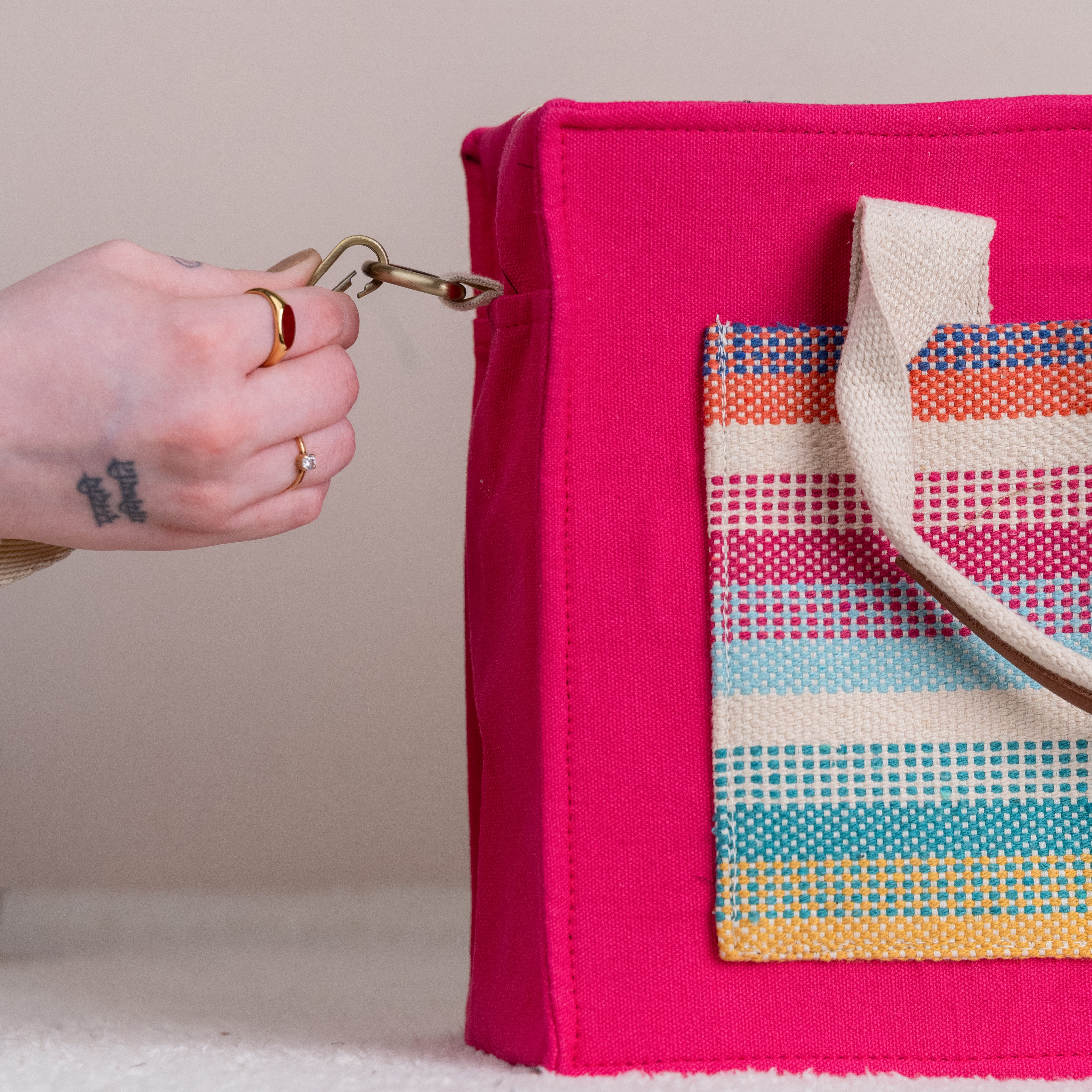 Colourful Remix Canvas Tote Bag