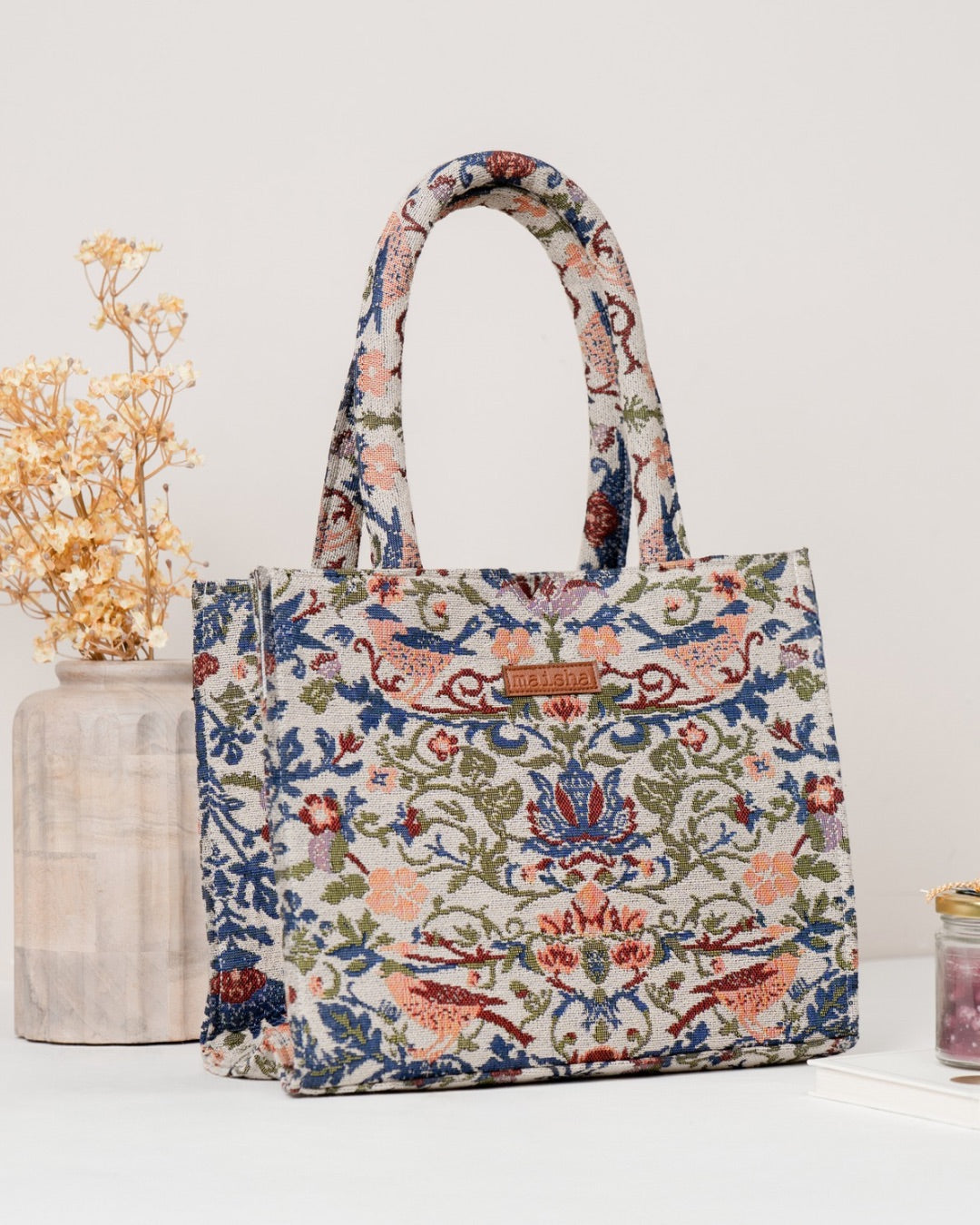 Sundown Bloom Medium Box Bag (MEDIUM)