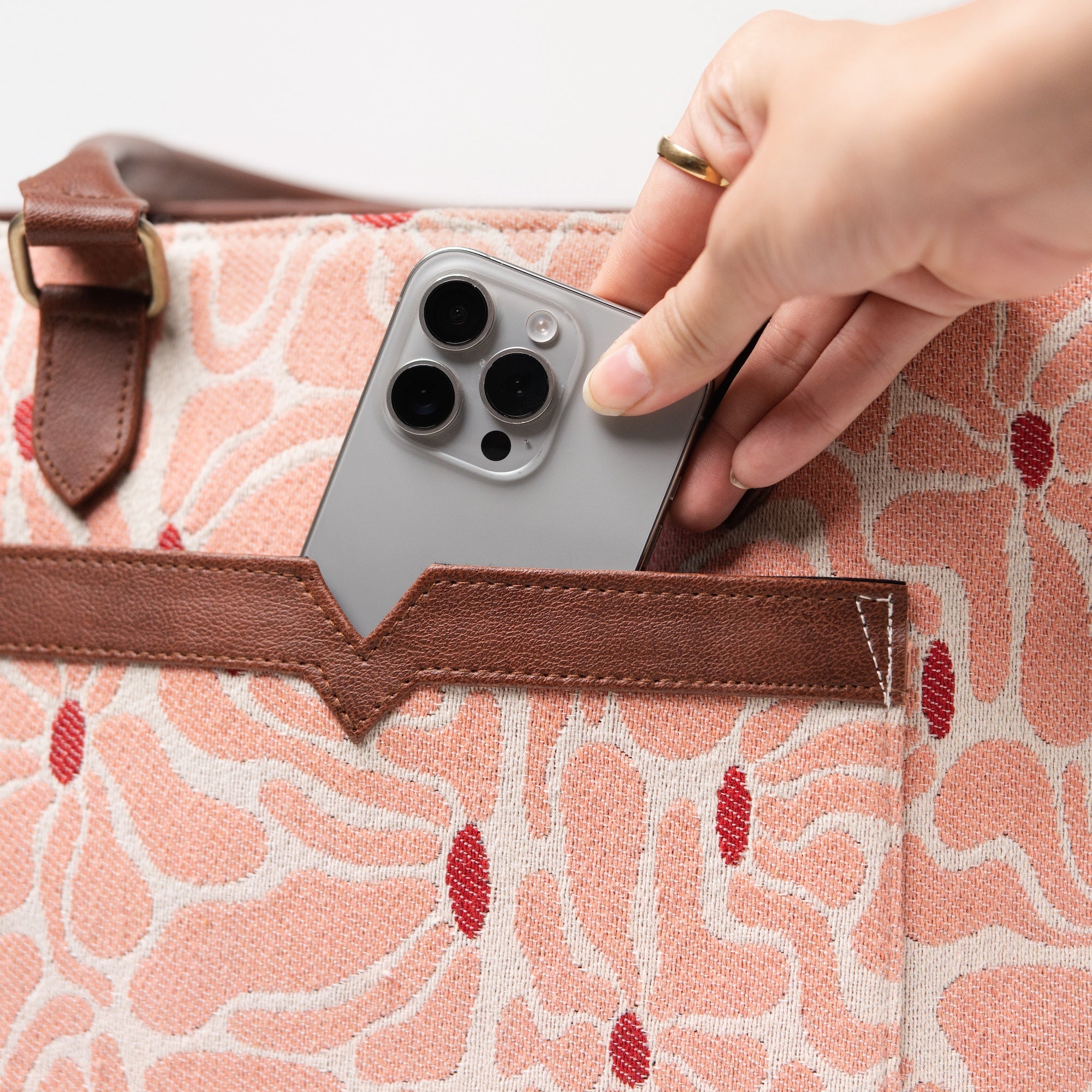Coral Echo Office Tote
