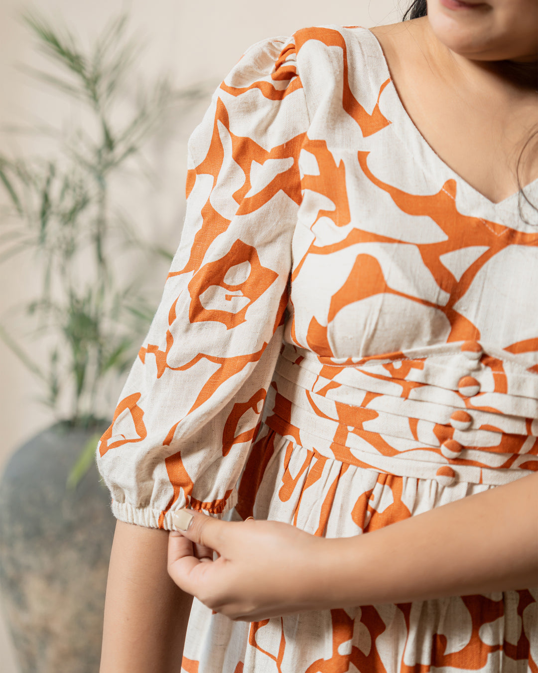 Flora In Orange Dress