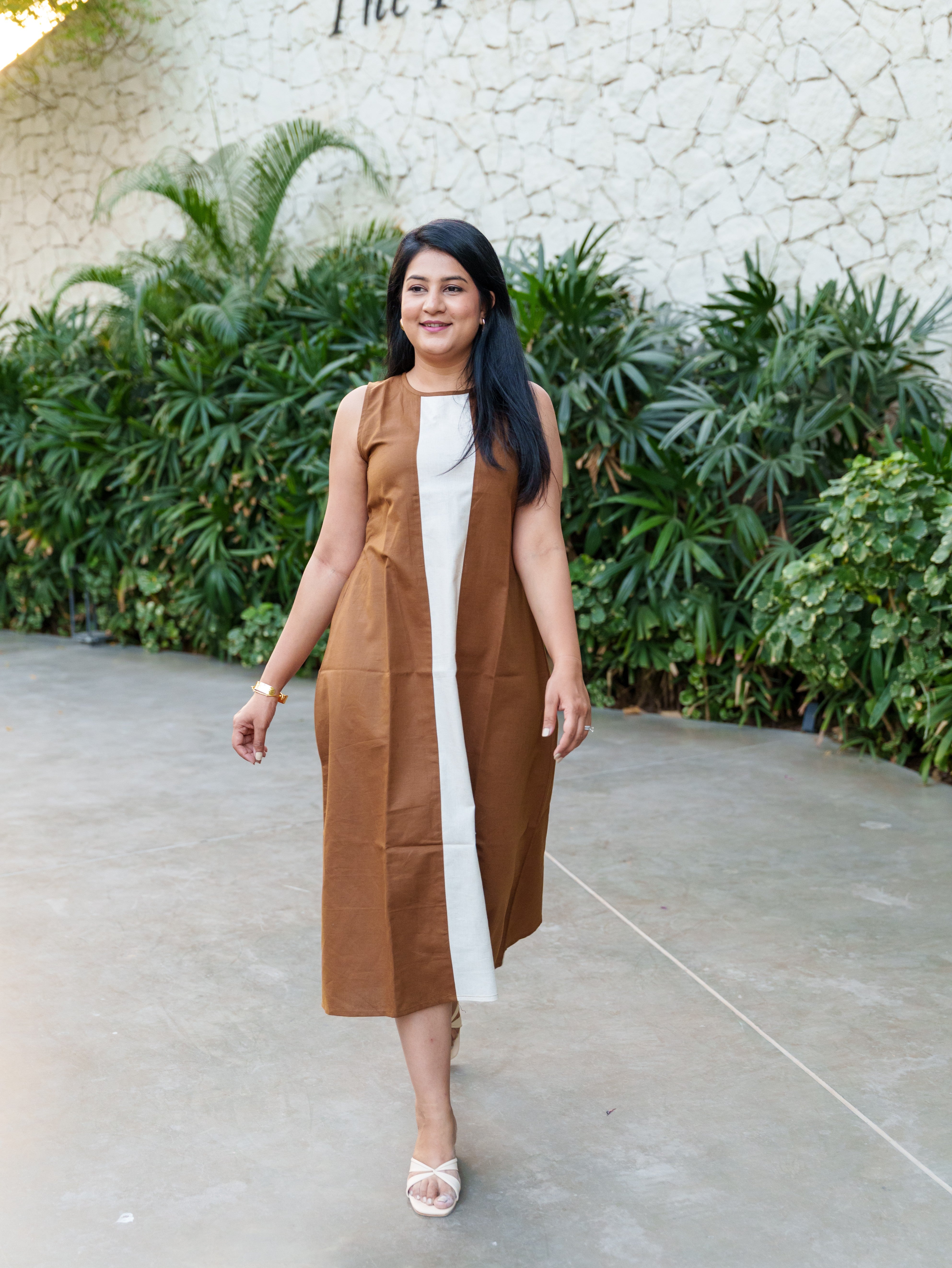 Brown Chromatic Charm Dress