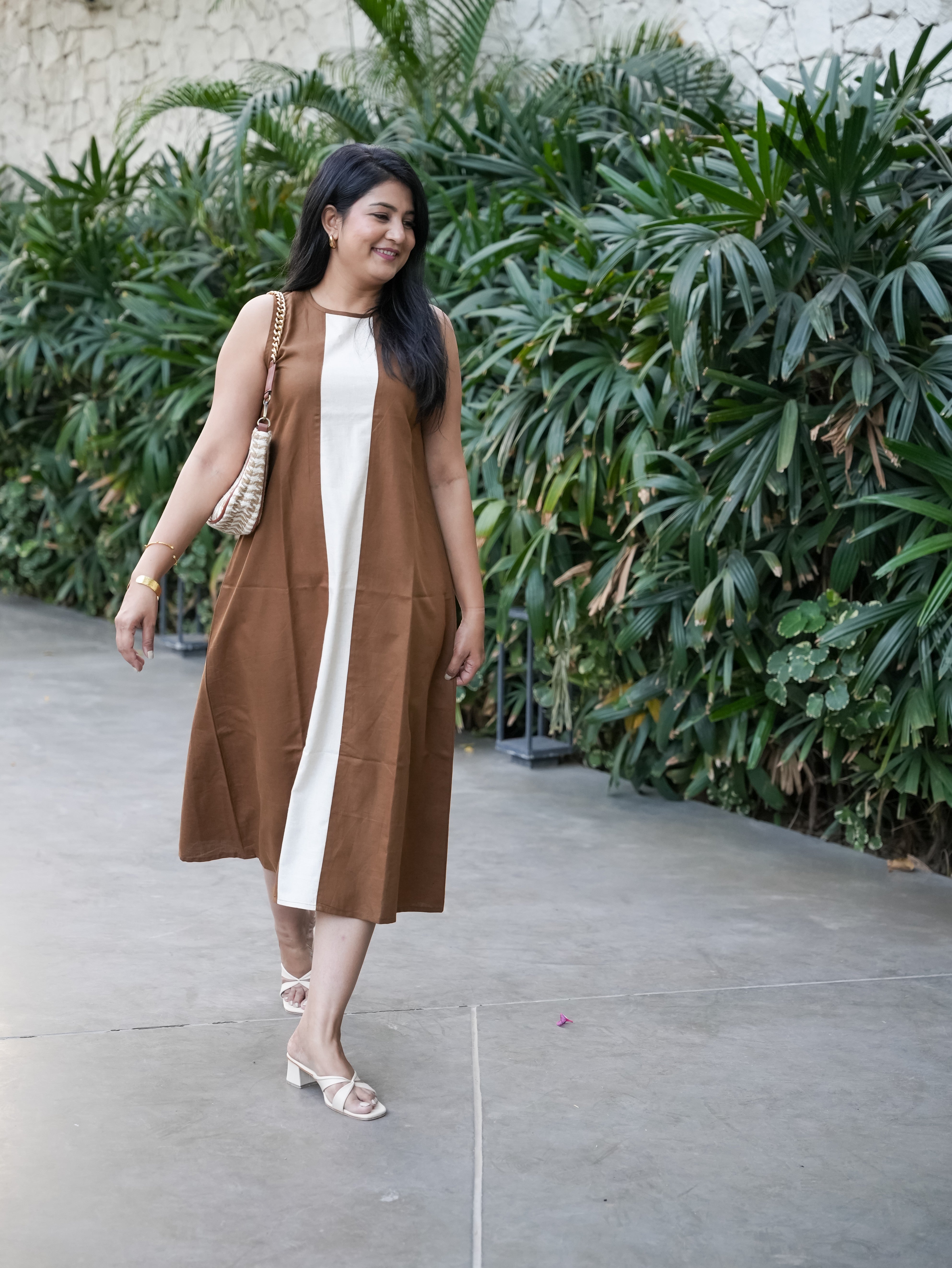 Brown Chromatic Charm Dress