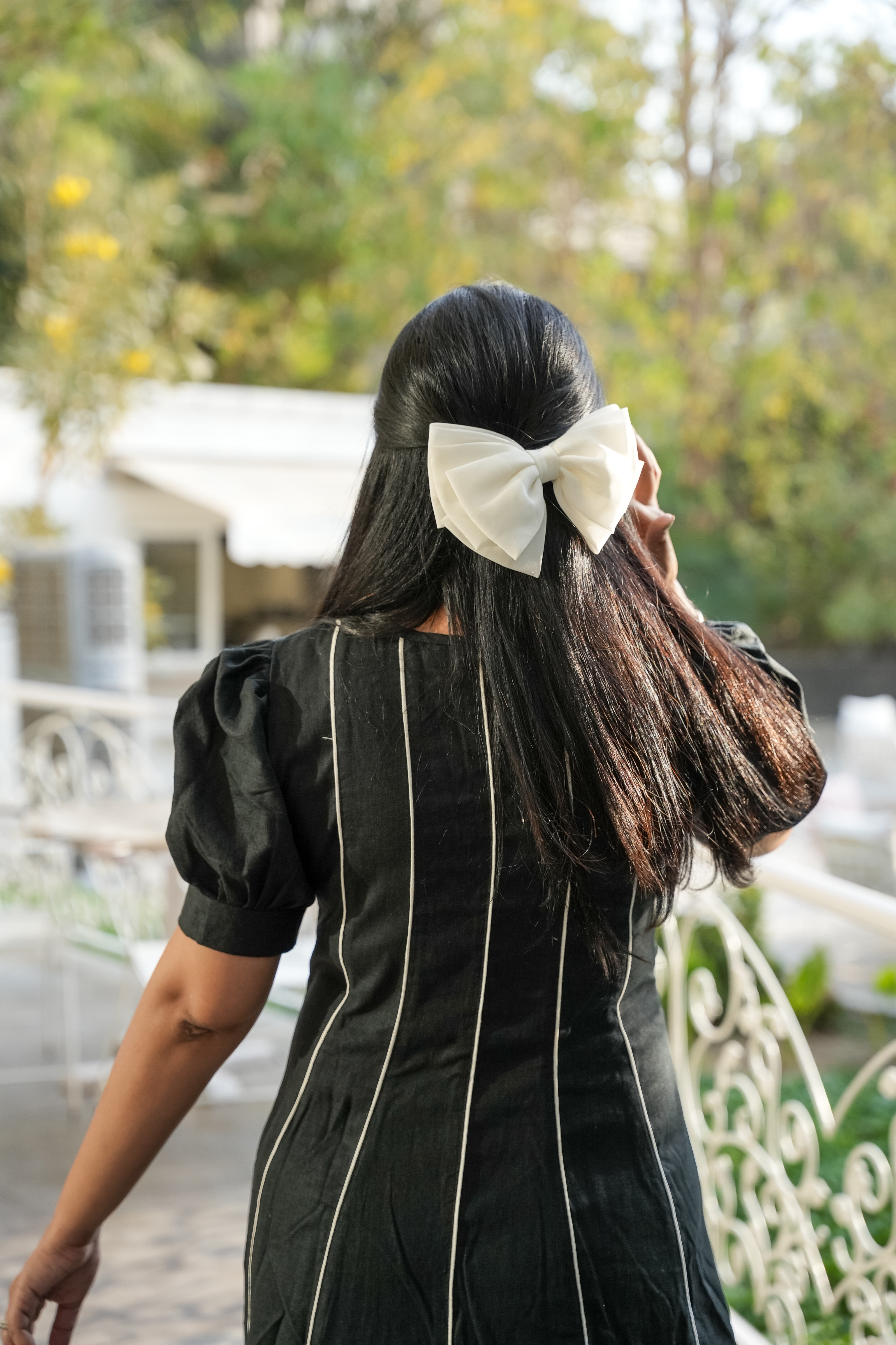 Black Grace in Lines Dress