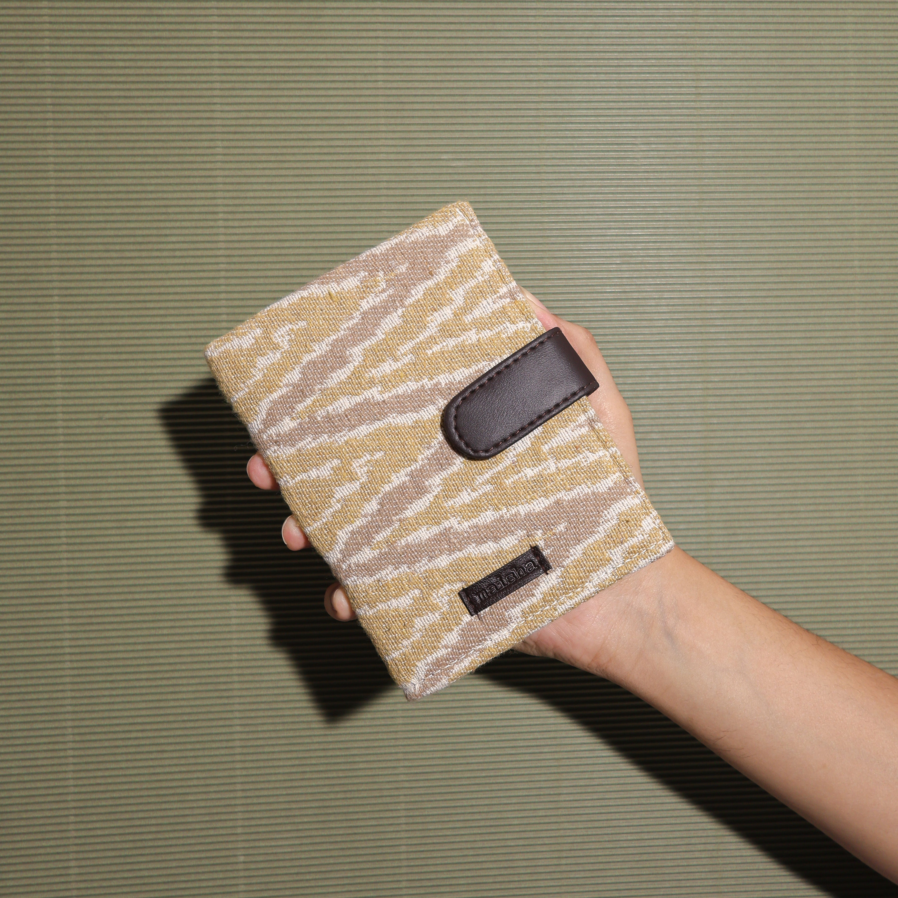 Buttercream Ikkat Passport Cover