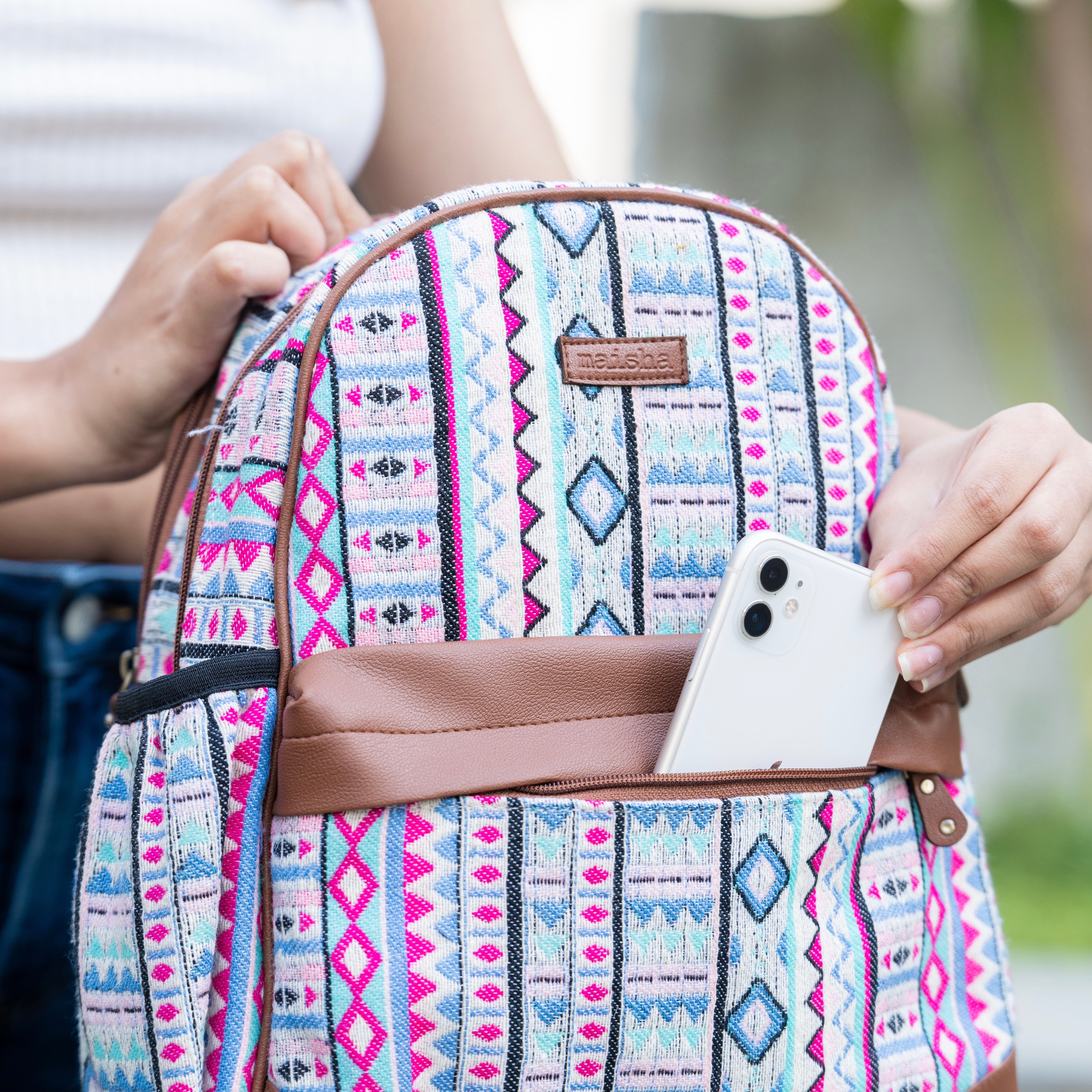 Poppy Parade Compact Backpack Bag