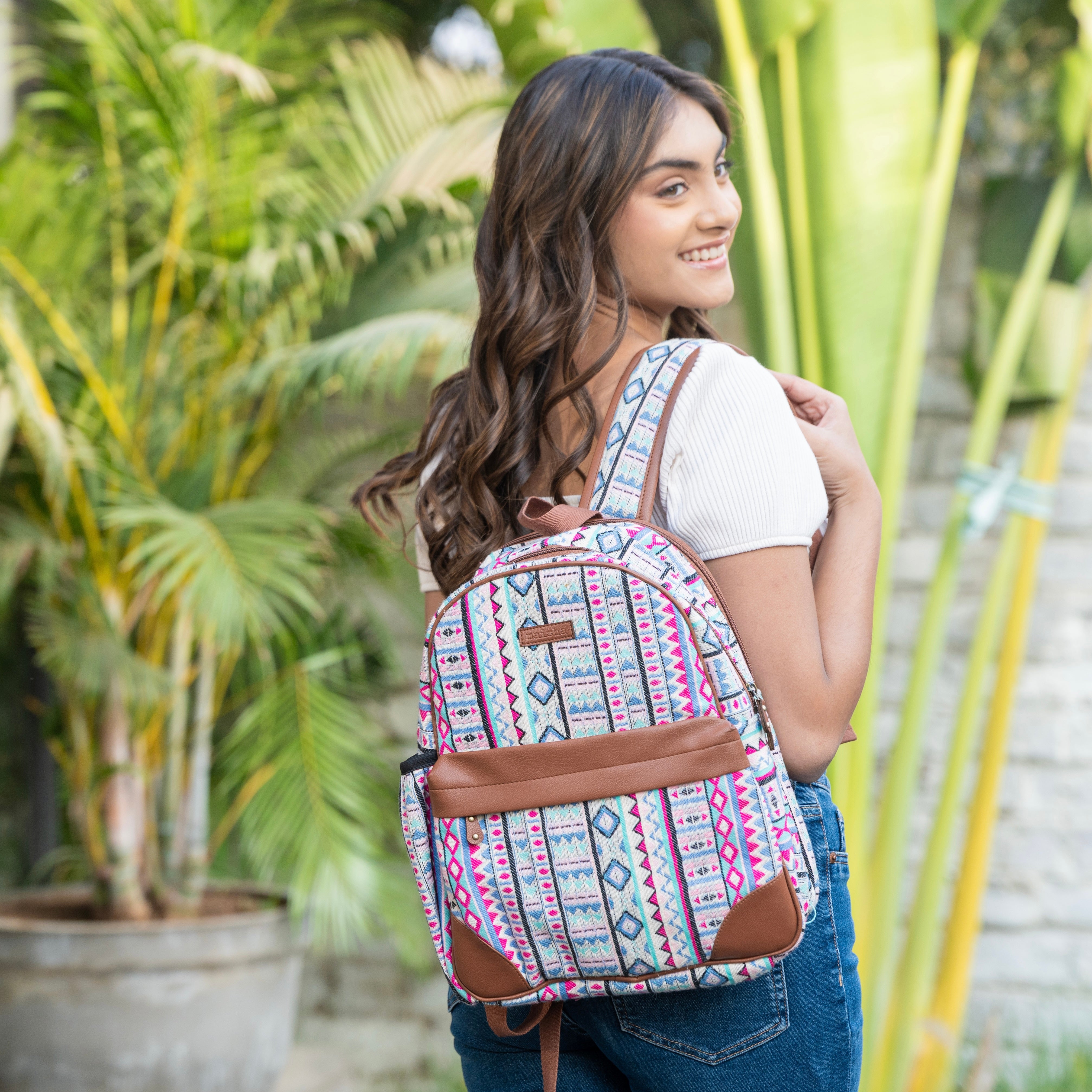 Poppy Parade Compact Backpack Bag