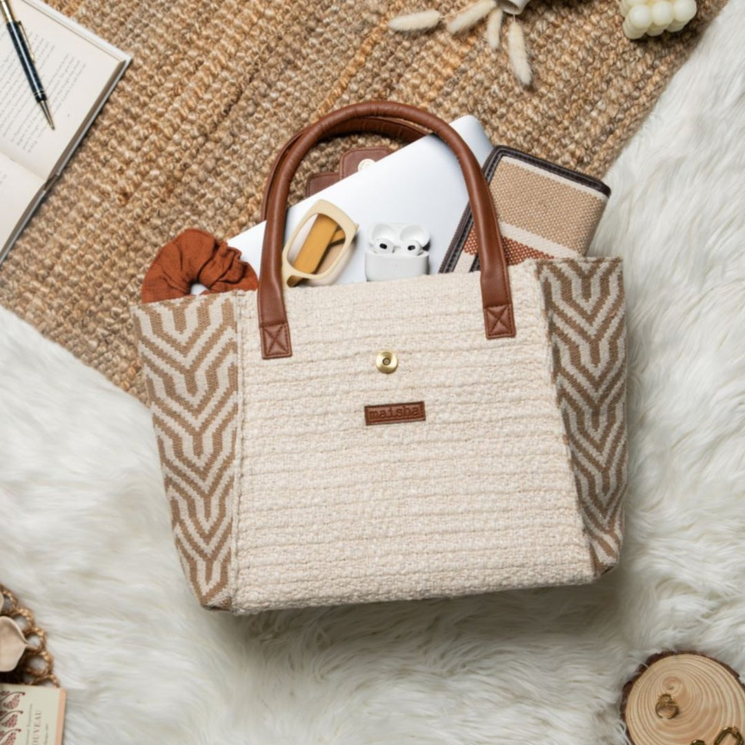 Walnut Weave Boat Tote Bag