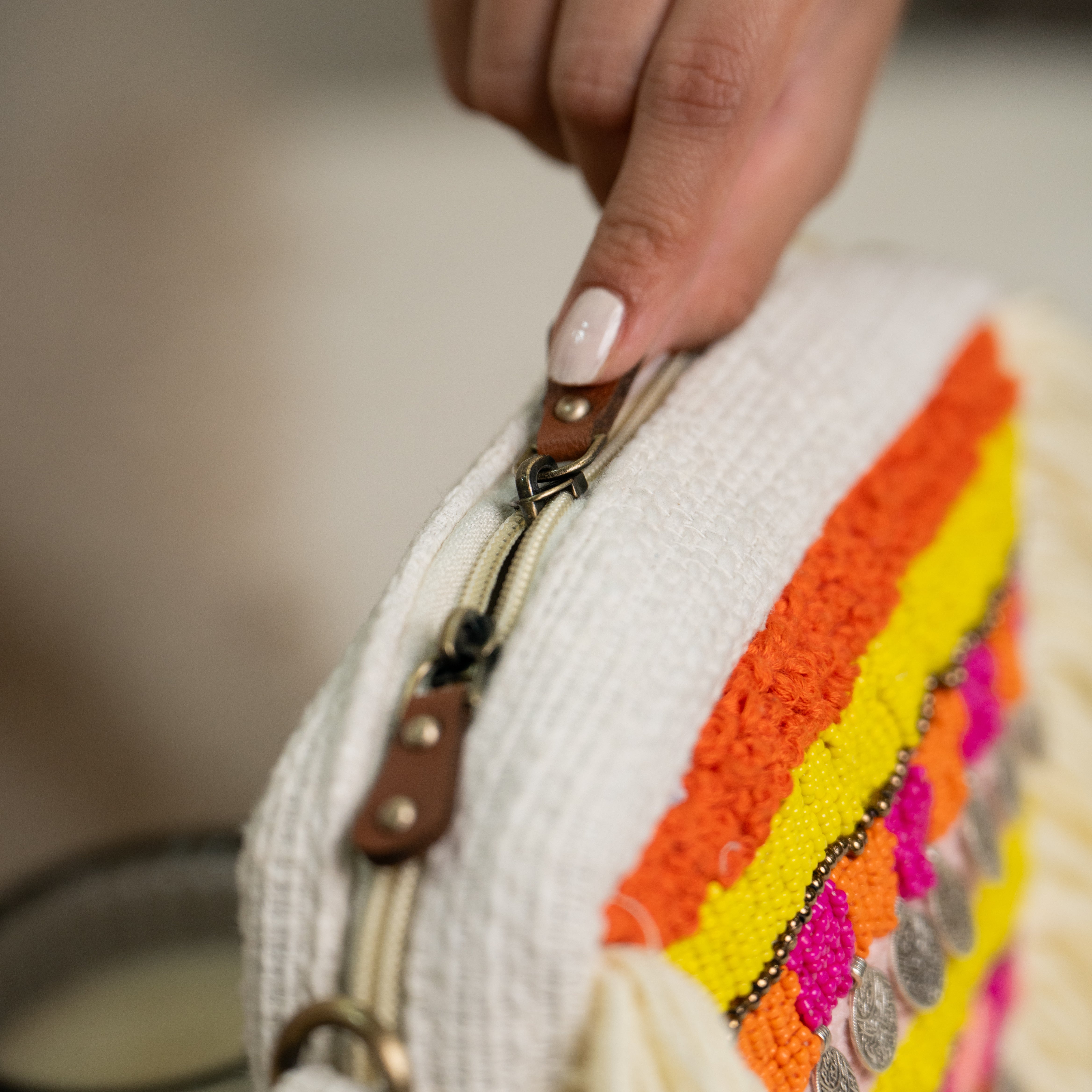 Gulaabi Noor Boho Sling Bag