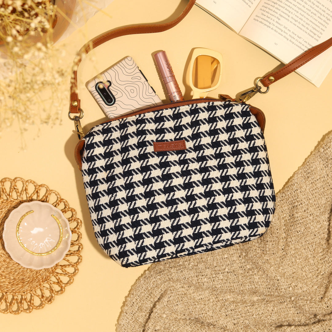 90's Glitch Pouch Sling Bag – Maisha By Esha - Main Image