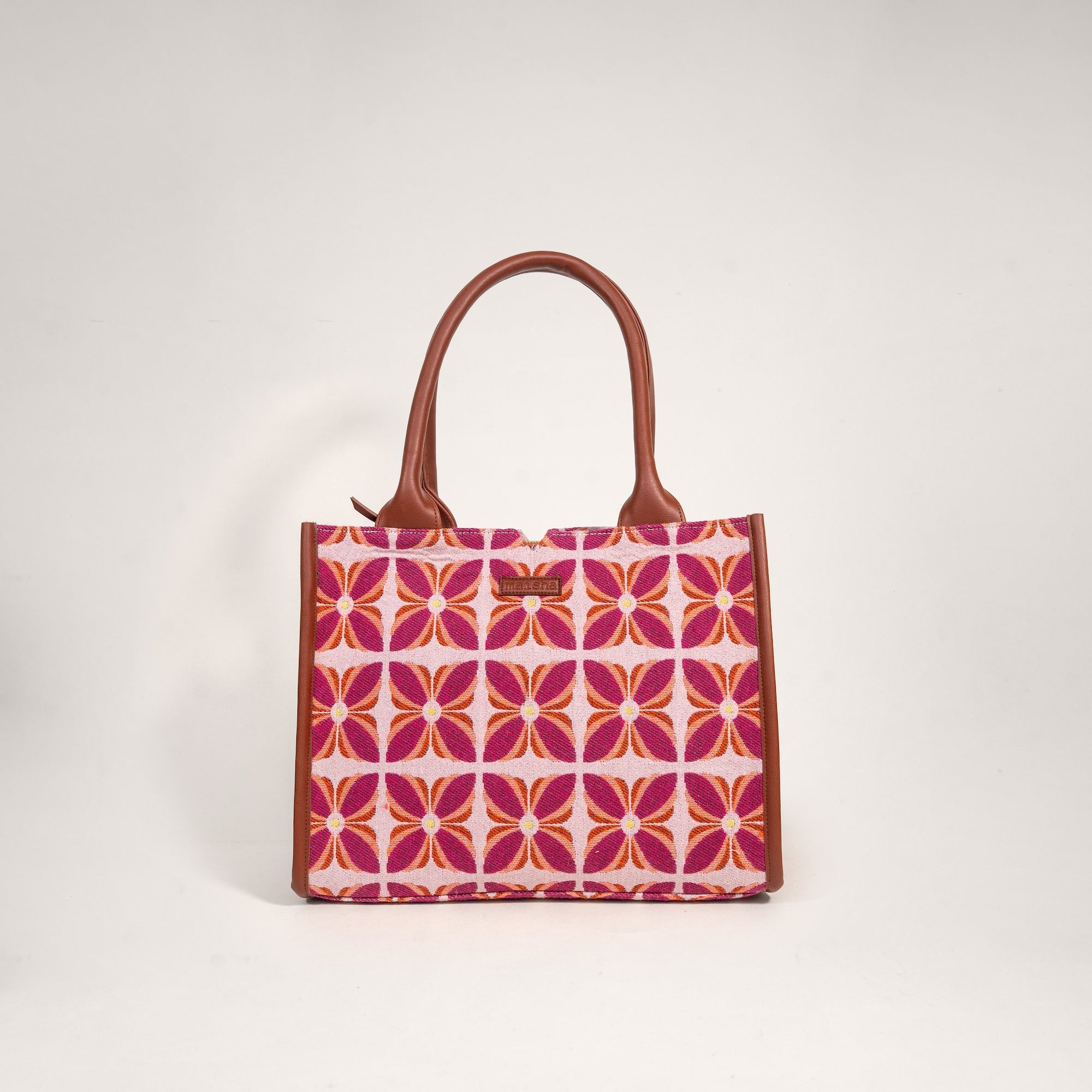 Pink Mogra Box Bag (Large)